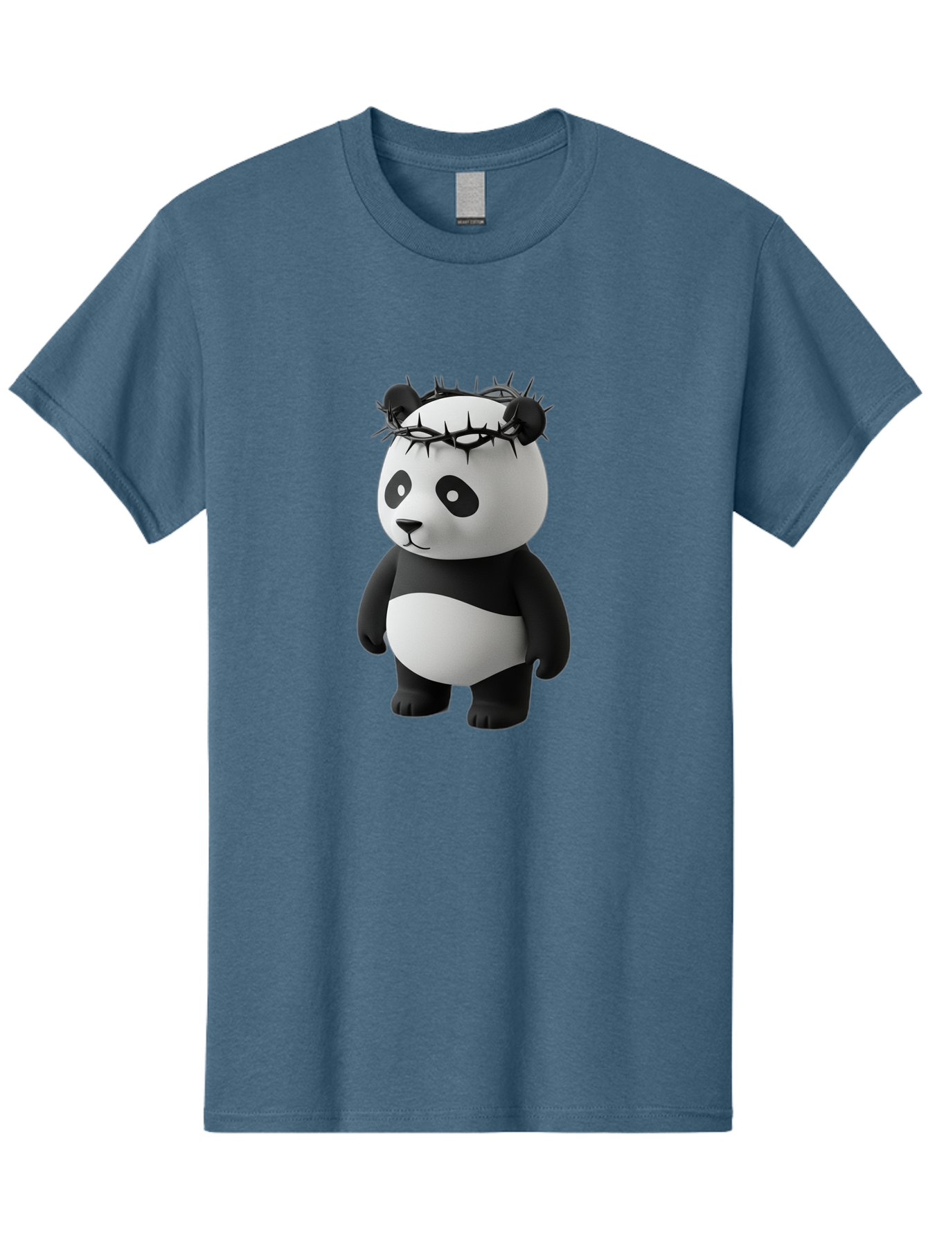 Panda-With-Crown-Of-Thorns-3 Men'S Graphic Tee, 100% Cotton, Comfortable Casual Summer Wear, Machine Washable, Vintage Camera, Old Camera, Antique Camera, Black Camera, Classic Photography, Photography Equipment, Nostalgic Device, Film Camera, Baf333