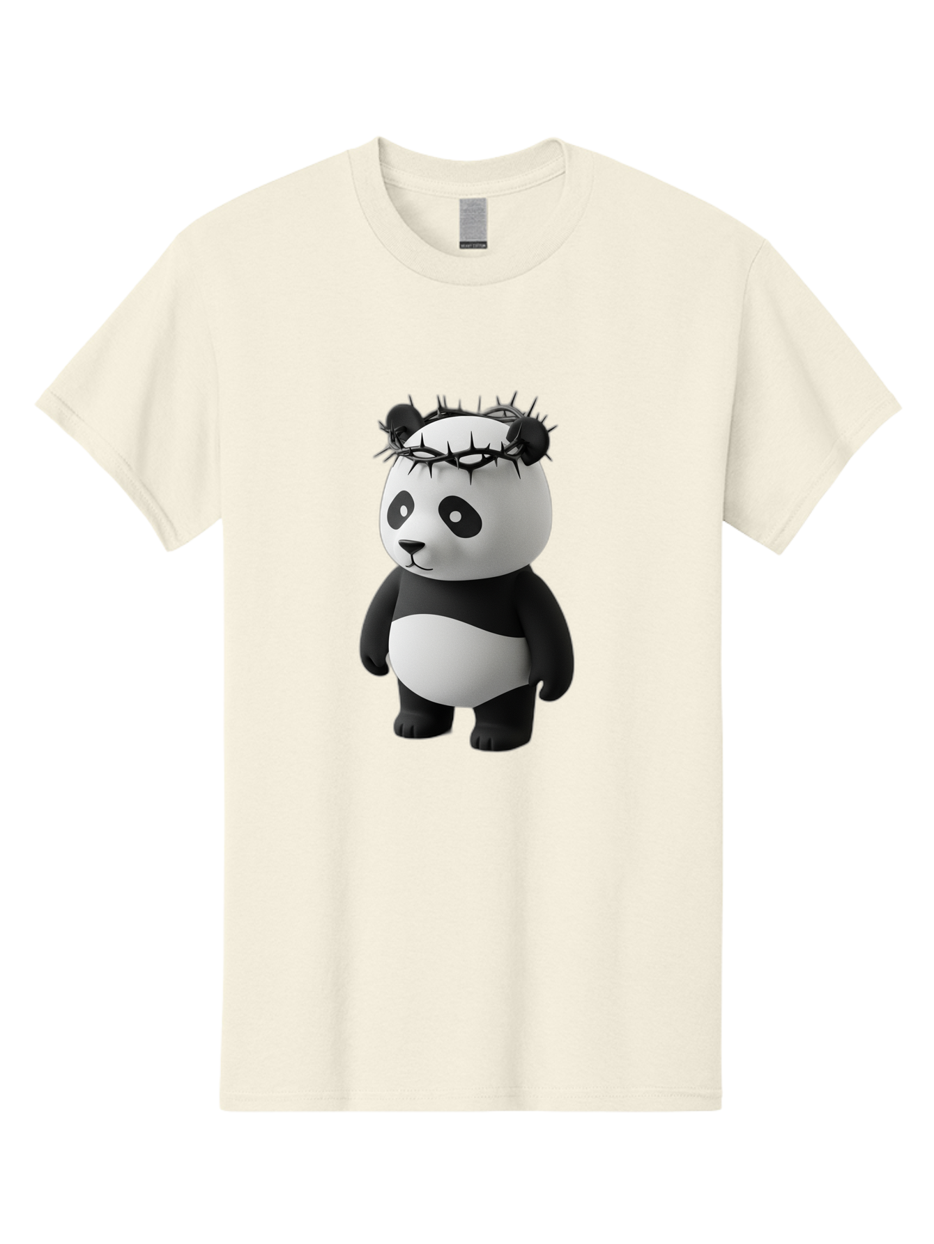 Panda-With-Crown-Of-Thorns-3 Men'S Graphic Tee, 100% Cotton, Comfortable Casual Summer Wear, Machine Washable, Vintage Camera, Old Camera, Antique Camera, Black Camera, Classic Photography, Photography Equipment, Nostalgic Device, Film Camera, Baf333