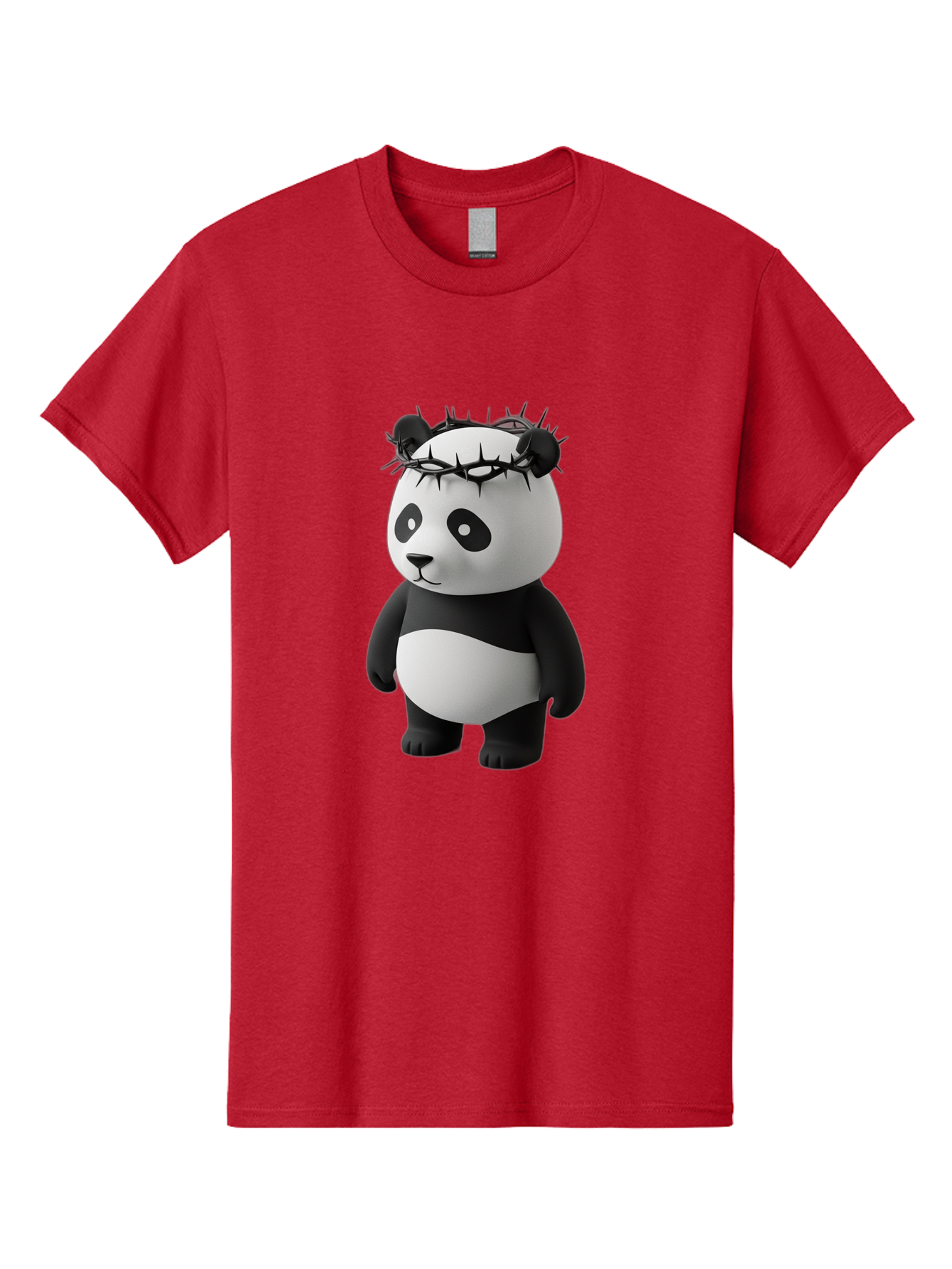 Panda-With-Crown-Of-Thorns-3 Men'S Graphic Tee, 100% Cotton, Comfortable Casual Summer Wear, Machine Washable, Vintage Camera, Old Camera, Antique Camera, Black Camera, Classic Photography, Photography Equipment, Nostalgic Device, Film Camera, Baf333