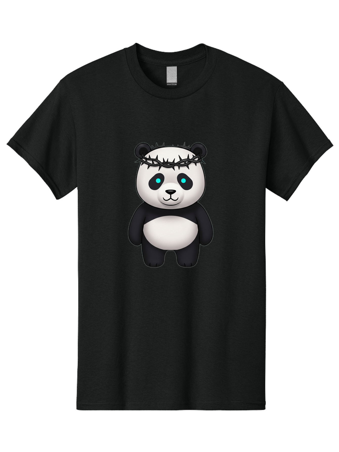 Panda-With-Crown-Of-Thorns Men'S Graphic Tee, 100% Cotton, Comfortable Casual Summer Wear, Machine Washable, Vintage Camera, Old Camera, Antique Camera, Black Camera, Classic Photography, Photography Equipment, Nostalgic Device, Film Camera, Baf334