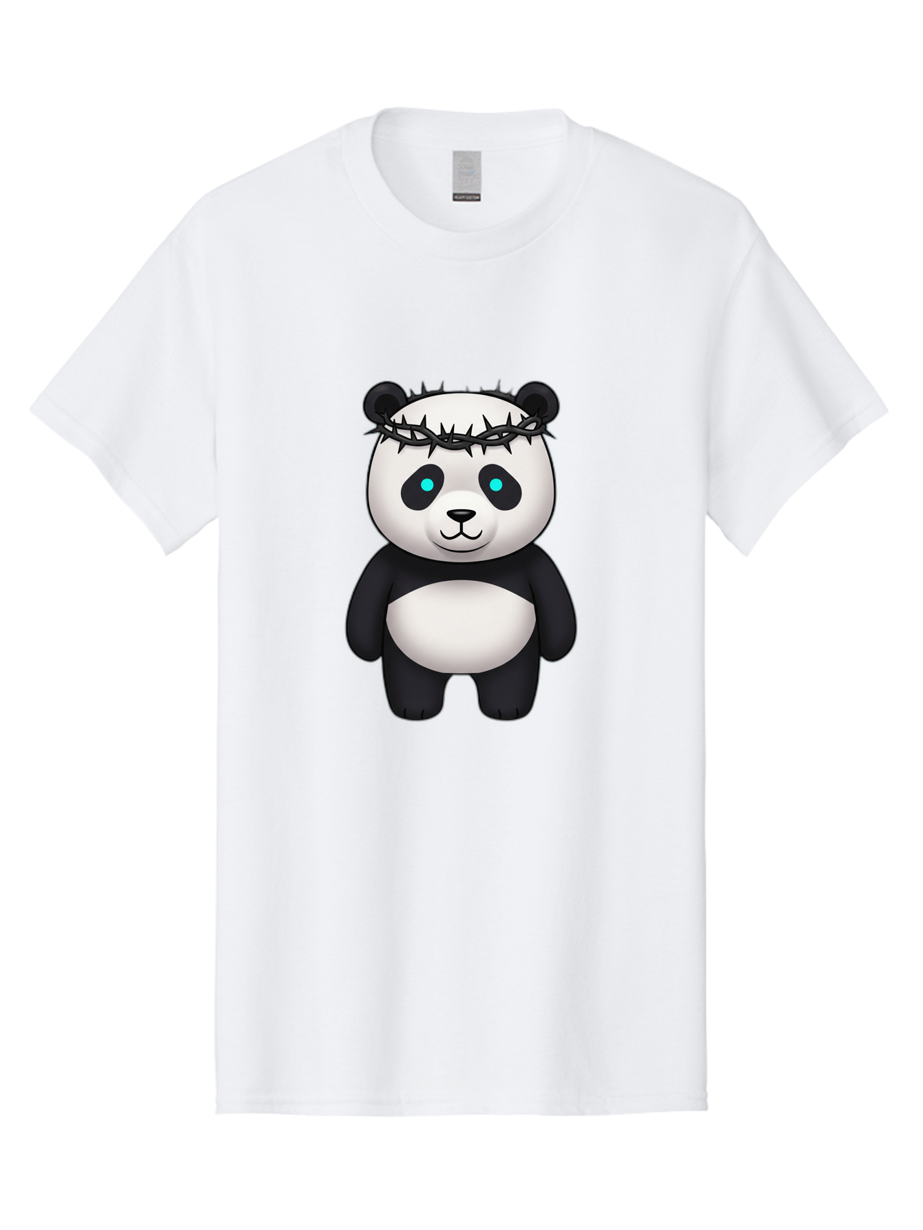 Panda-With-Crown-Of-Thorns Men'S Graphic Tee, 100% Cotton, Comfortable Casual Summer Wear, Machine Washable, Vintage Camera, Old Camera, Antique Camera, Black Camera, Classic Photography, Photography Equipment, Nostalgic Device, Film Camera, Baf334