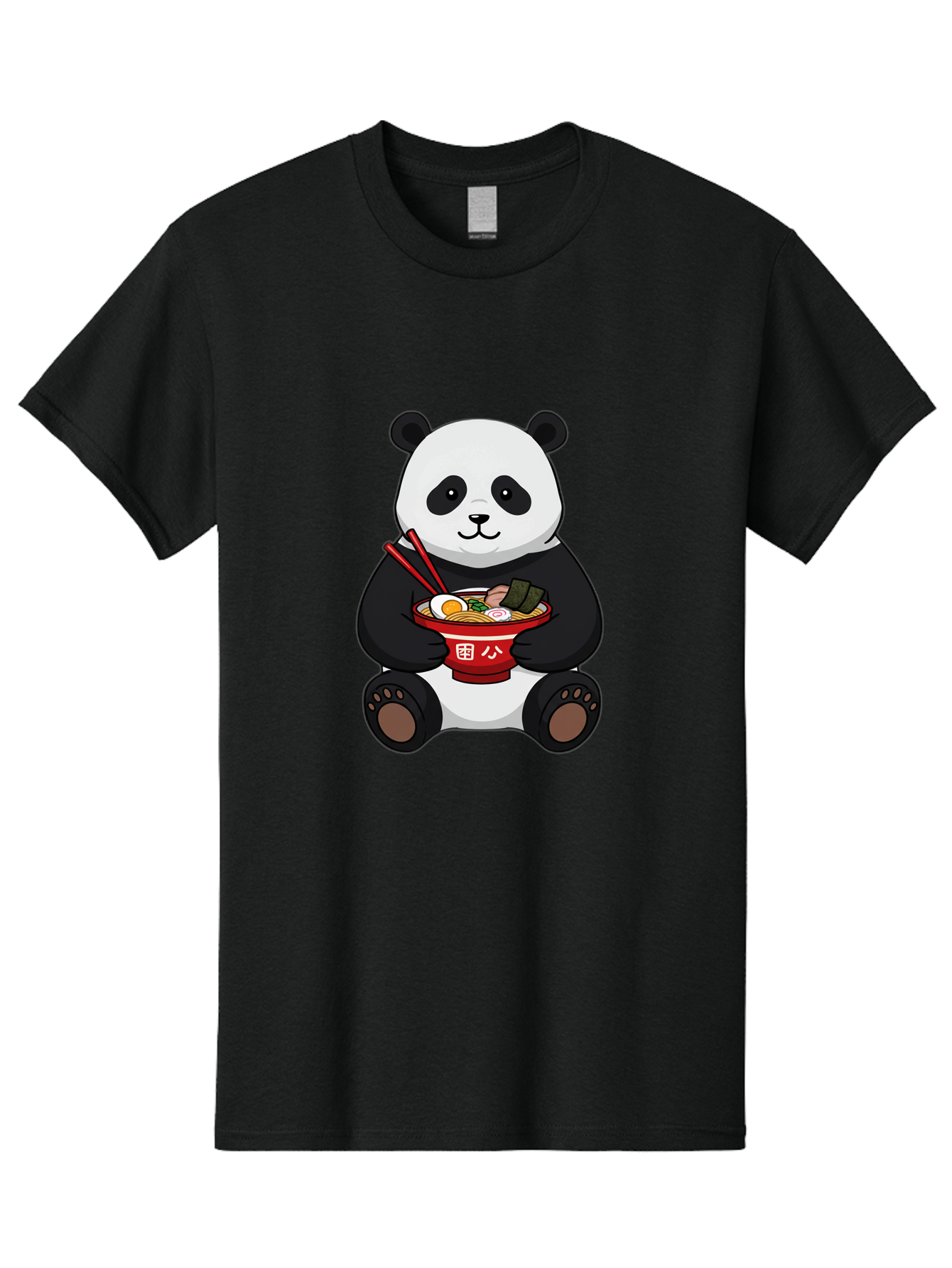 Panda-With-Ramen-1 Men'S Graphic Tee, 100% Cotton, Comfortable Casual Summer Wear, Machine Washable, Vintage Camera, Old Camera, Antique Camera, Black Camera, Classic Photography, Photography Equipment, Nostalgic Device, Film Camera, Baf336