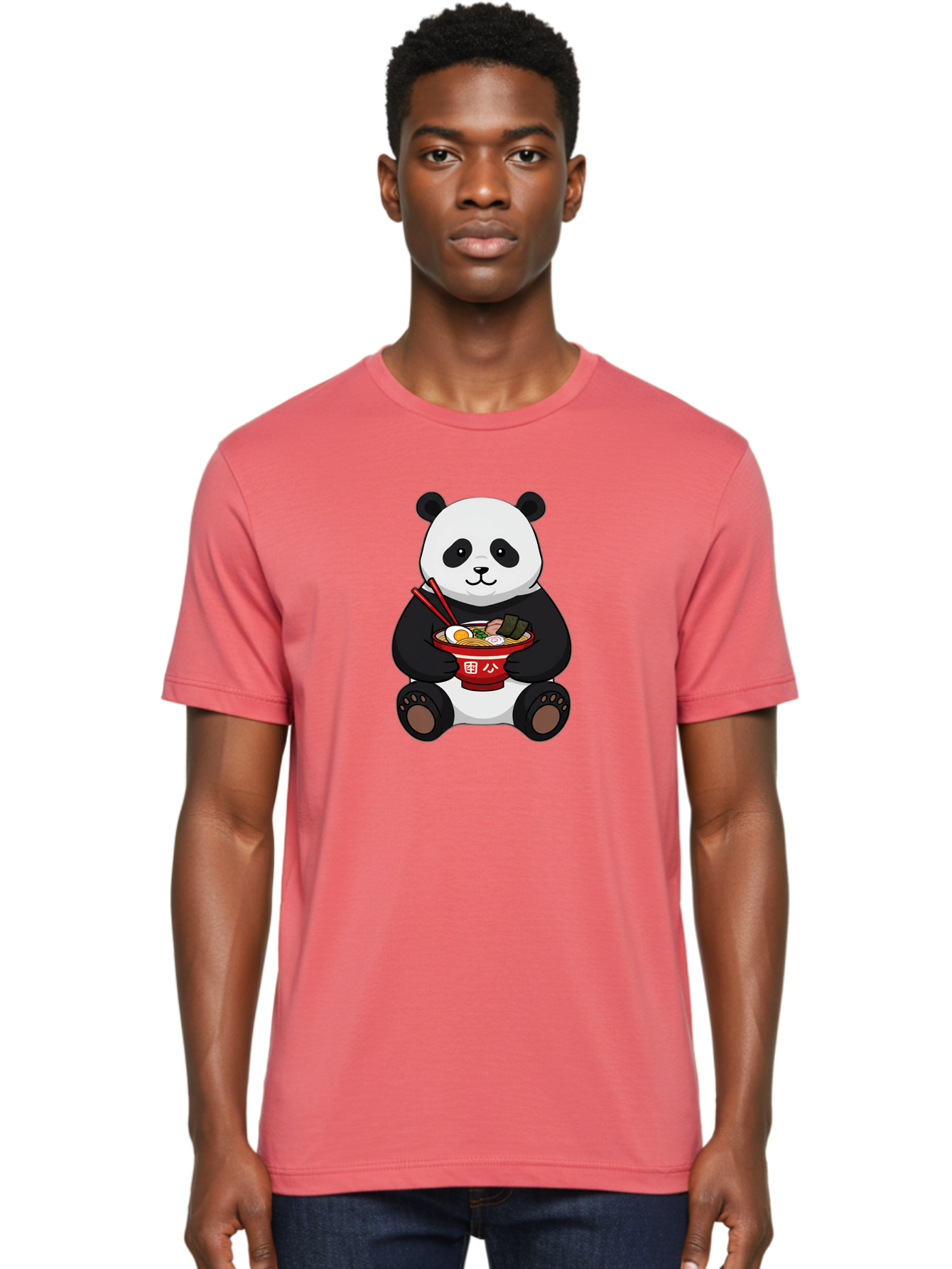 Panda-With-Ramen-1 Men'S Graphic Tee, 100% Cotton, Comfortable Casual Summer Wear, Machine Washable, Vintage Camera, Old Camera, Antique Camera, Black Camera, Classic Photography, Photography Equipment, Nostalgic Device, Film Camera, Baf336