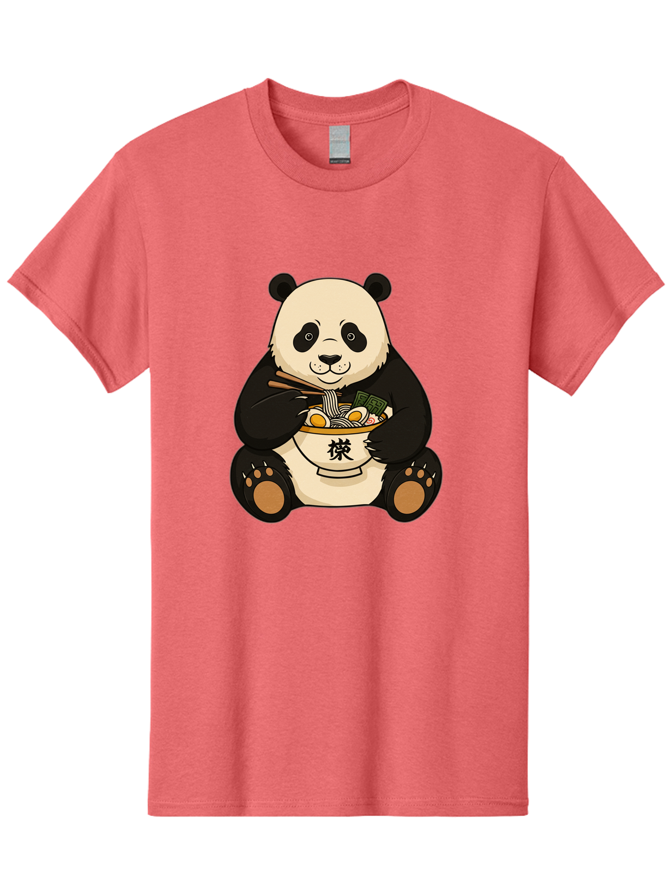Panda-With-Ramen-2 Men'S Graphic Tee, 100% Cotton, Comfortable Casual Summer Wear, Machine Washable, Vintage Camera, Old Camera, Antique Camera, Black Camera, Classic Photography, Photography Equipment, Nostalgic Device, Film Camera, Baf337