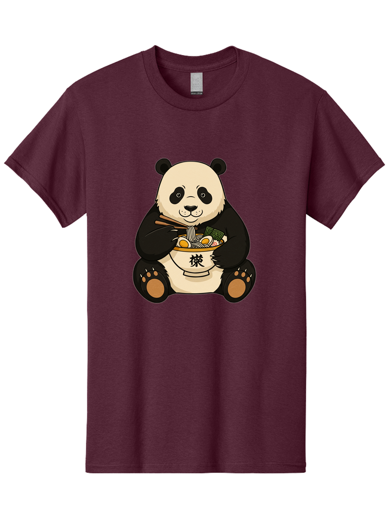 Panda-With-Ramen-2 Men'S Graphic Tee, 100% Cotton, Comfortable Casual Summer Wear, Machine Washable, Vintage Camera, Old Camera, Antique Camera, Black Camera, Classic Photography, Photography Equipment, Nostalgic Device, Film Camera, Baf337