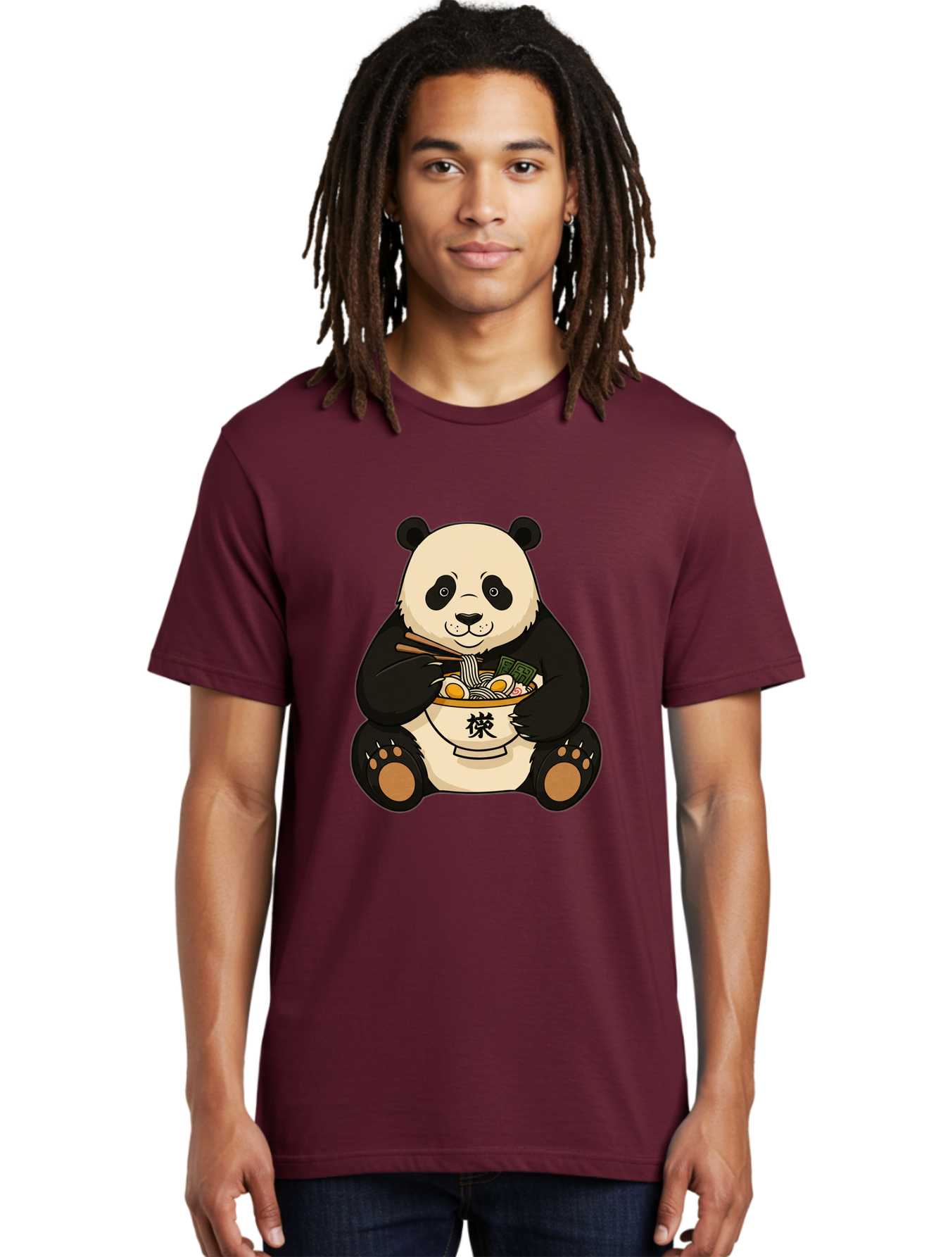 Panda-With-Ramen-2 Men'S Graphic Tee, 100% Cotton, Comfortable Casual Summer Wear, Machine Washable, Vintage Camera, Old Camera, Antique Camera, Black Camera, Classic Photography, Photography Equipment, Nostalgic Device, Film Camera, Baf337