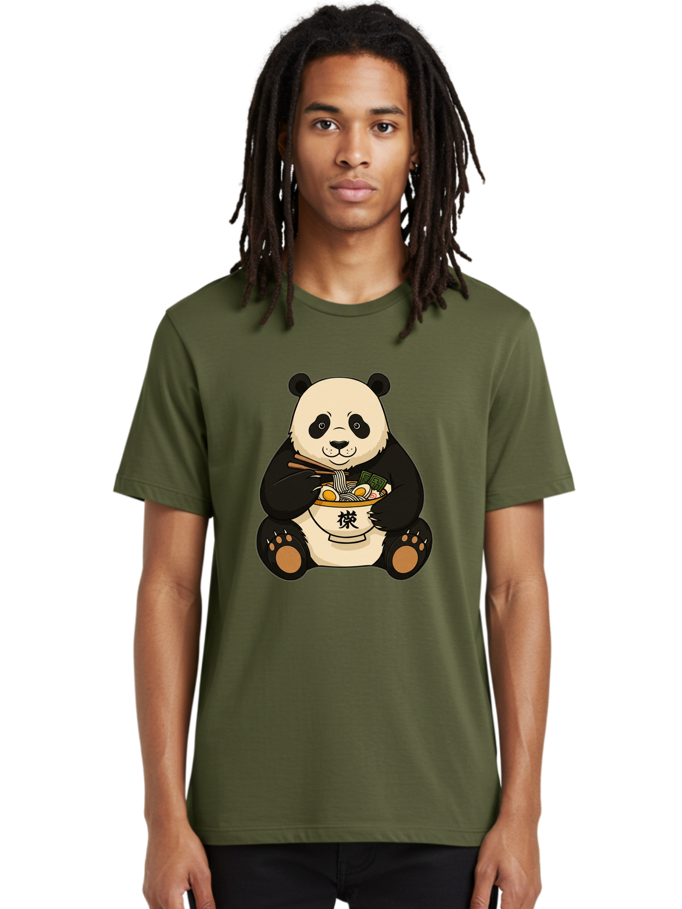 Panda-With-Ramen-2 Men'S Graphic Tee, 100% Cotton, Comfortable Casual Summer Wear, Machine Washable, Vintage Camera, Old Camera, Antique Camera, Black Camera, Classic Photography, Photography Equipment, Nostalgic Device, Film Camera, Baf337