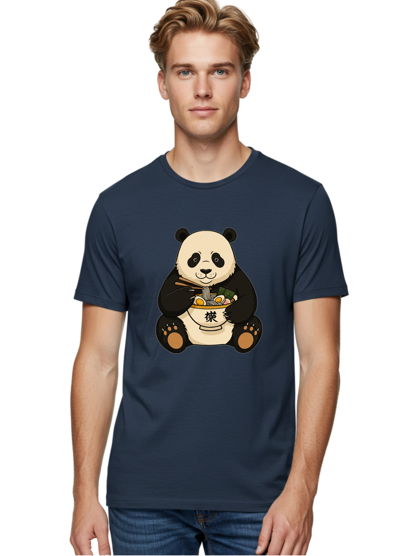 Panda-With-Ramen-2 Men'S Graphic Tee, 100% Cotton, Comfortable Casual Summer Wear, Machine Washable, Vintage Camera, Old Camera, Antique Camera, Black Camera, Classic Photography, Photography Equipment, Nostalgic Device, Film Camera, Baf337