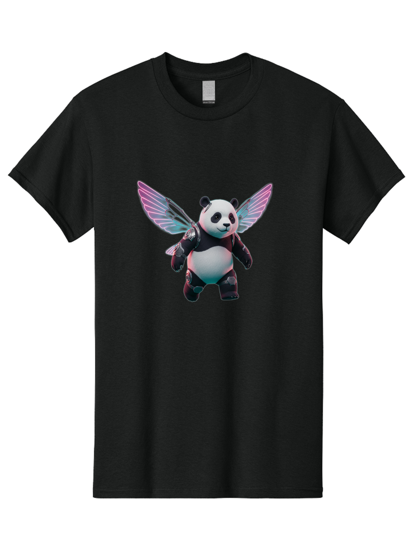 Panda-With-Wings Men'S Graphic Tee, 100% Cotton, Comfortable Casual Summer Wear, Machine Washable, Vintage Camera, Old Camera, Antique Camera, Black Camera, Classic Photography, Photography Equipment, Nostalgic Device, Film Camera, Camera Art Baf341