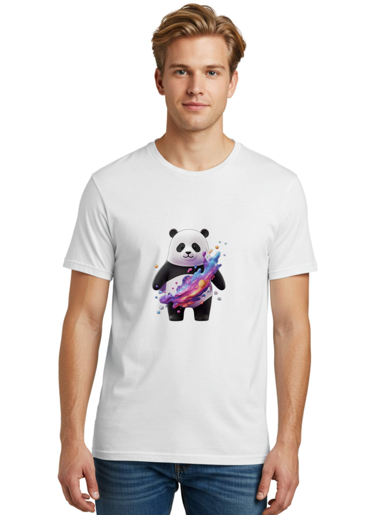 Panda Men'S Graphic Tee, 100% Cotton, Comfortable Casual Summer Wear, Machine Washable, Vintage Camera, Old Camera, Antique Camera, Black Camera, Classic Photography, Photography Equipment, Nostalgic Device, Film Camera, Camera Art Baf342