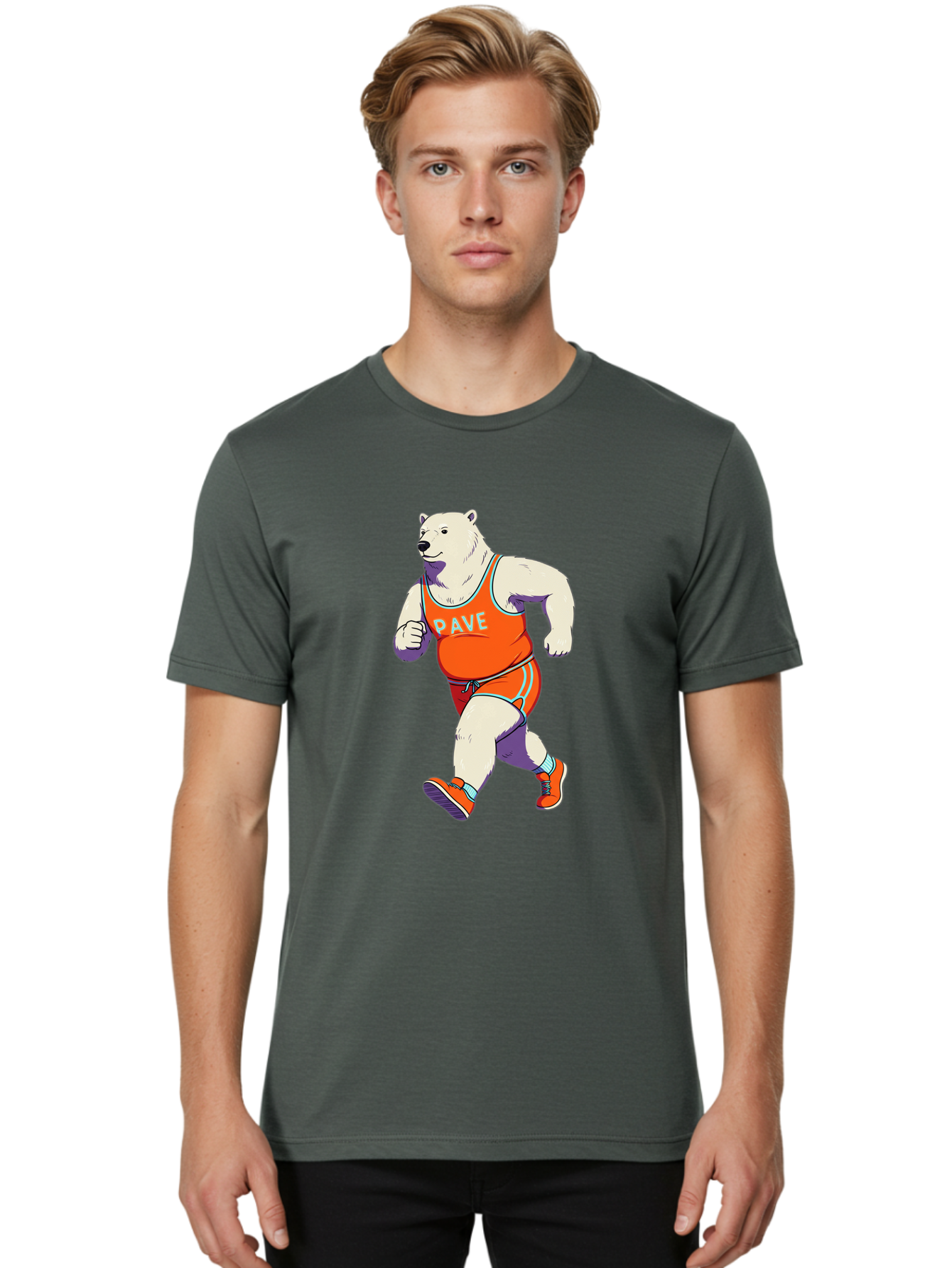 Pave-Polar-Bear Men'S Graphic Tee, 100% Cotton, Comfortable Casual Summer Wear, Machine Washable, Vintage Camera, Old Camera, Antique Camera, Black Camera, Classic Photography, Photography Equipment, Nostalgic Device, Film Camera, Camera Art Baf344
