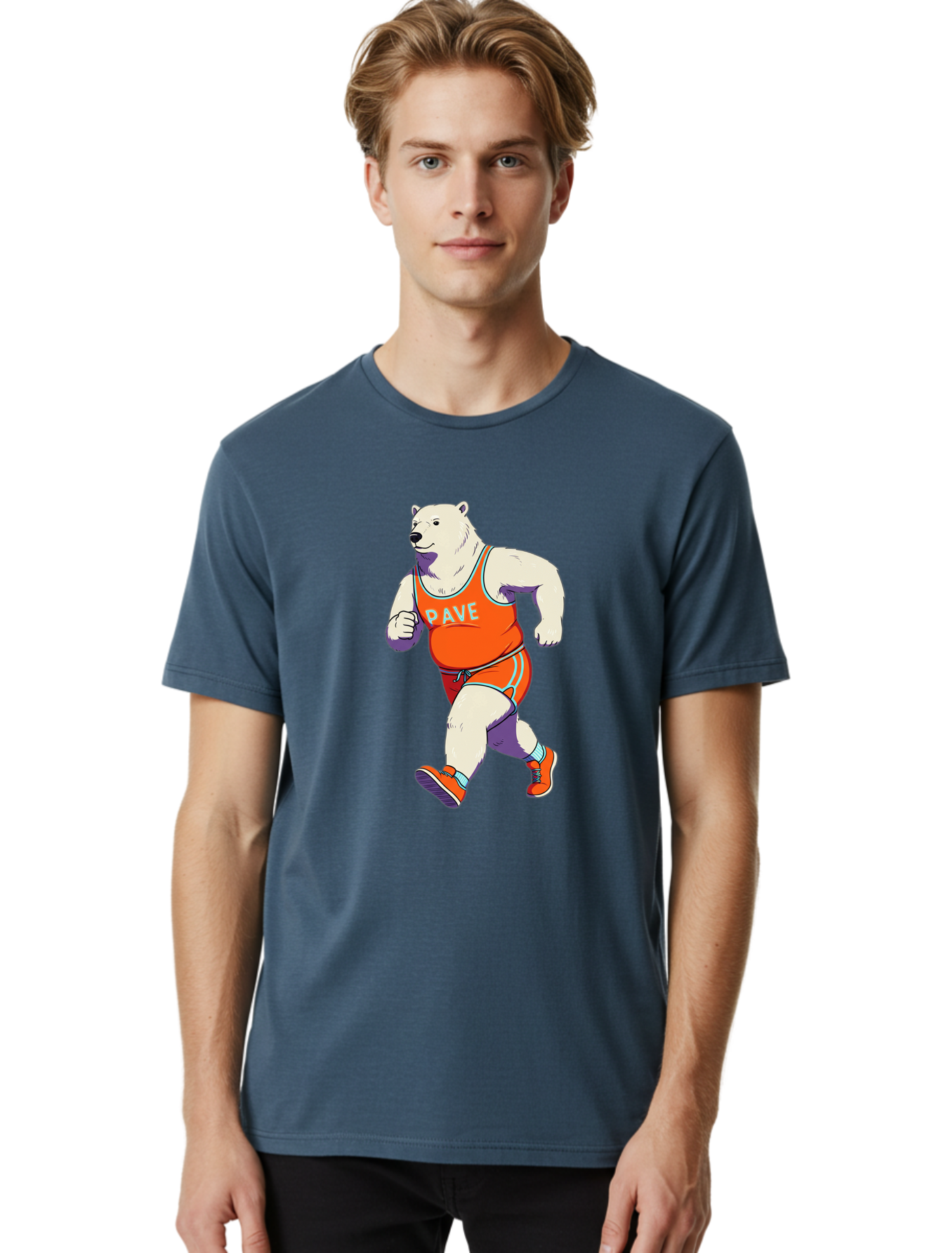 Pave-Polar-Bear Men'S Graphic Tee, 100% Cotton, Comfortable Casual Summer Wear, Machine Washable, Vintage Camera, Old Camera, Antique Camera, Black Camera, Classic Photography, Photography Equipment, Nostalgic Device, Film Camera, Camera Art Baf344