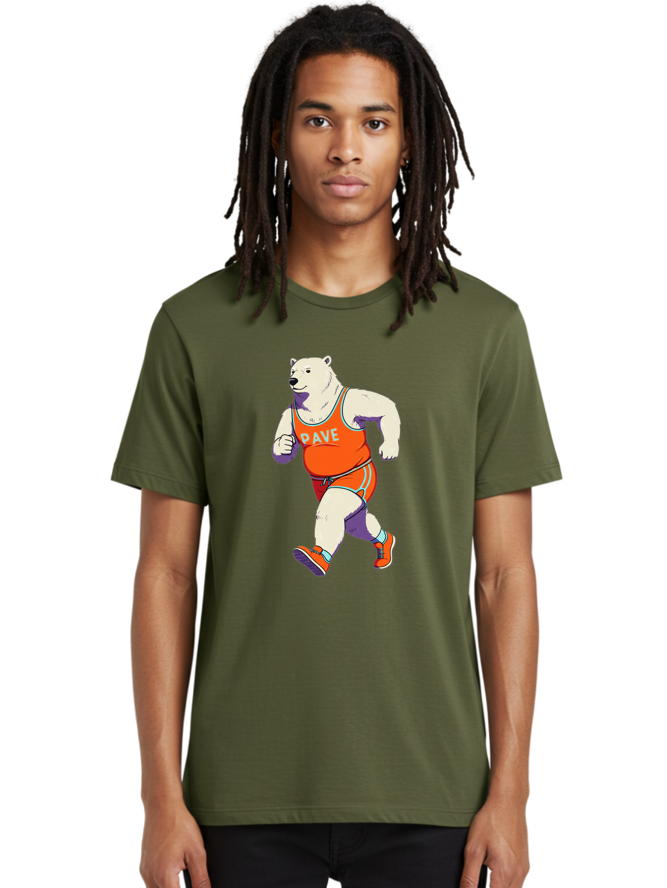Pave-Polar-Bear Men'S Graphic Tee, 100% Cotton, Comfortable Casual Summer Wear, Machine Washable, Vintage Camera, Old Camera, Antique Camera, Black Camera, Classic Photography, Photography Equipment, Nostalgic Device, Film Camera, Camera Art Baf344