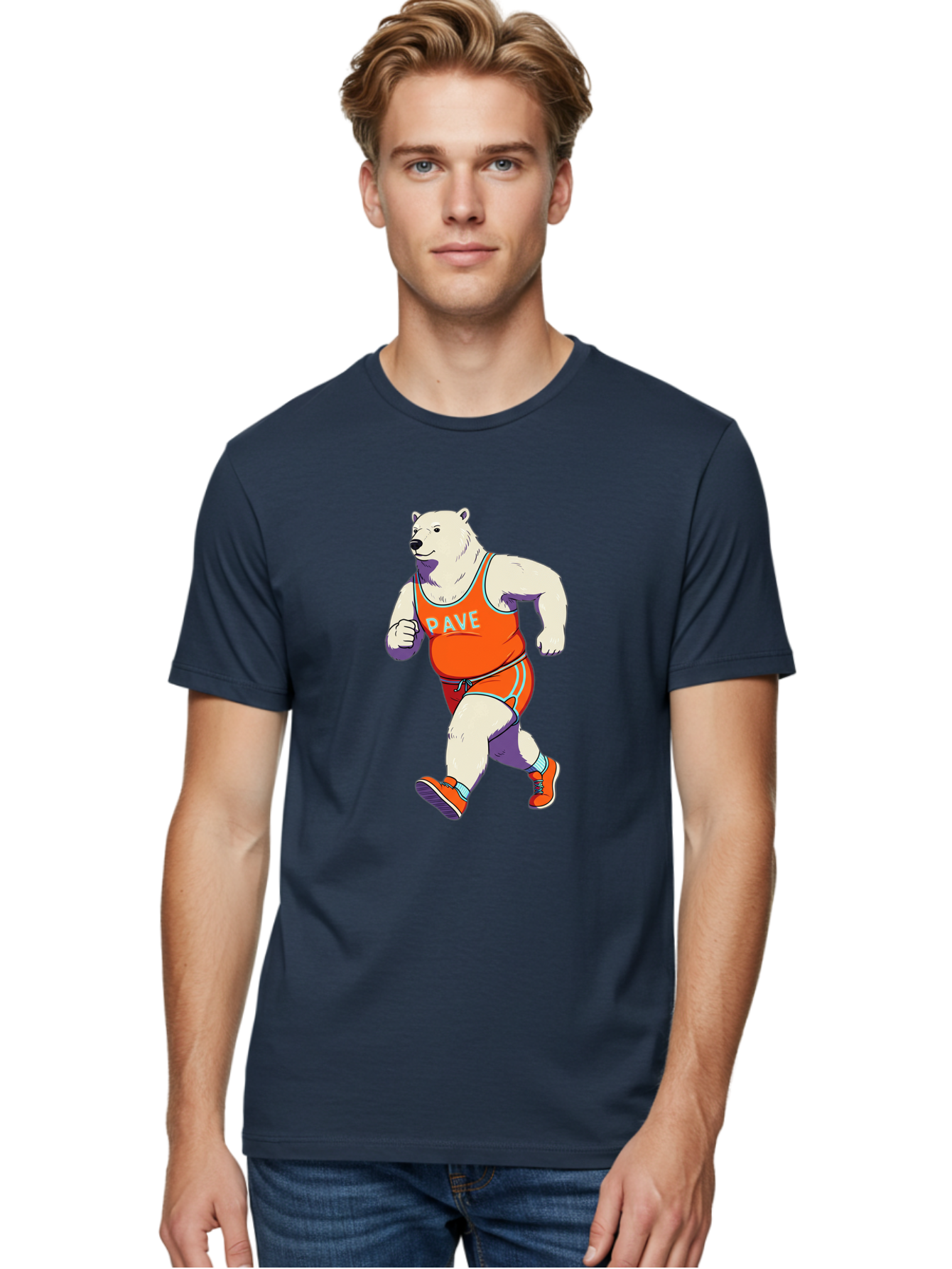 Pave-Polar-Bear Men'S Graphic Tee, 100% Cotton, Comfortable Casual Summer Wear, Machine Washable, Vintage Camera, Old Camera, Antique Camera, Black Camera, Classic Photography, Photography Equipment, Nostalgic Device, Film Camera, Camera Art Baf344