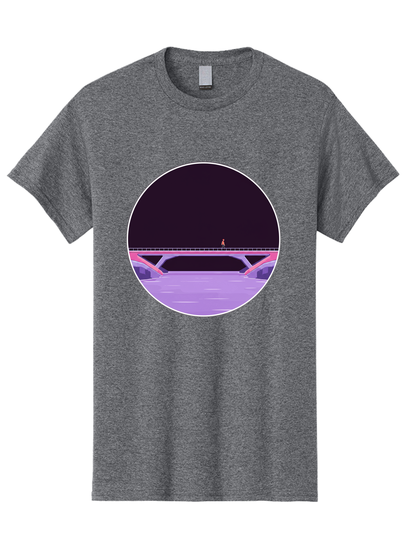 Person-On-Bridge Men'S Graphic Tee, 100% Cotton, Comfortable Casual Summer Wear, Machine Washable, Vintage Camera, Old Camera, Antique Camera, Black Camera, Classic Photography, Photography Equipment, Nostalgic Device, Film Camera, Camera Art Baf345