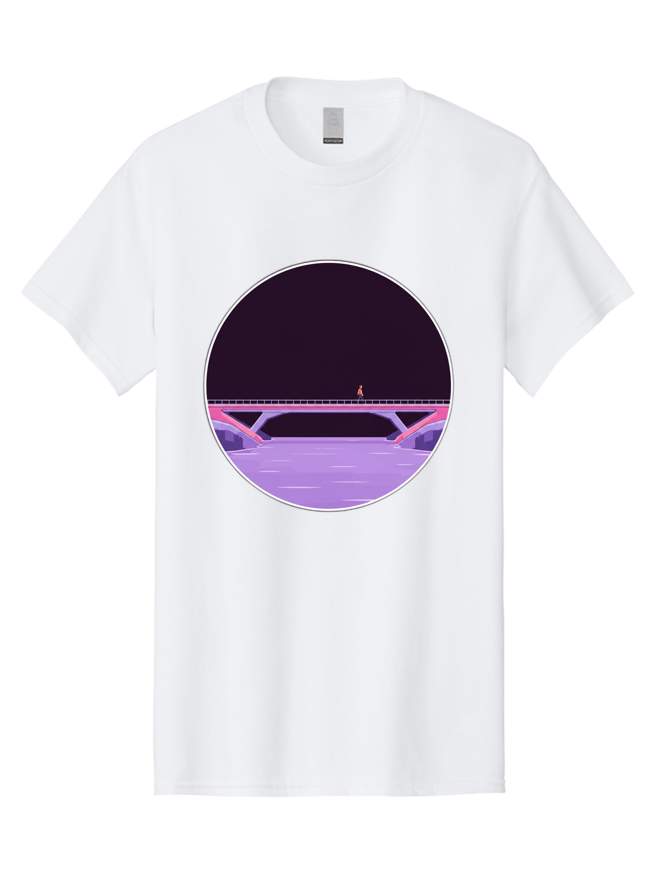 Person-On-Bridge Men'S Graphic Tee, 100% Cotton, Comfortable Casual Summer Wear, Machine Washable, Vintage Camera, Old Camera, Antique Camera, Black Camera, Classic Photography, Photography Equipment, Nostalgic Device, Film Camera, Camera Art Baf345