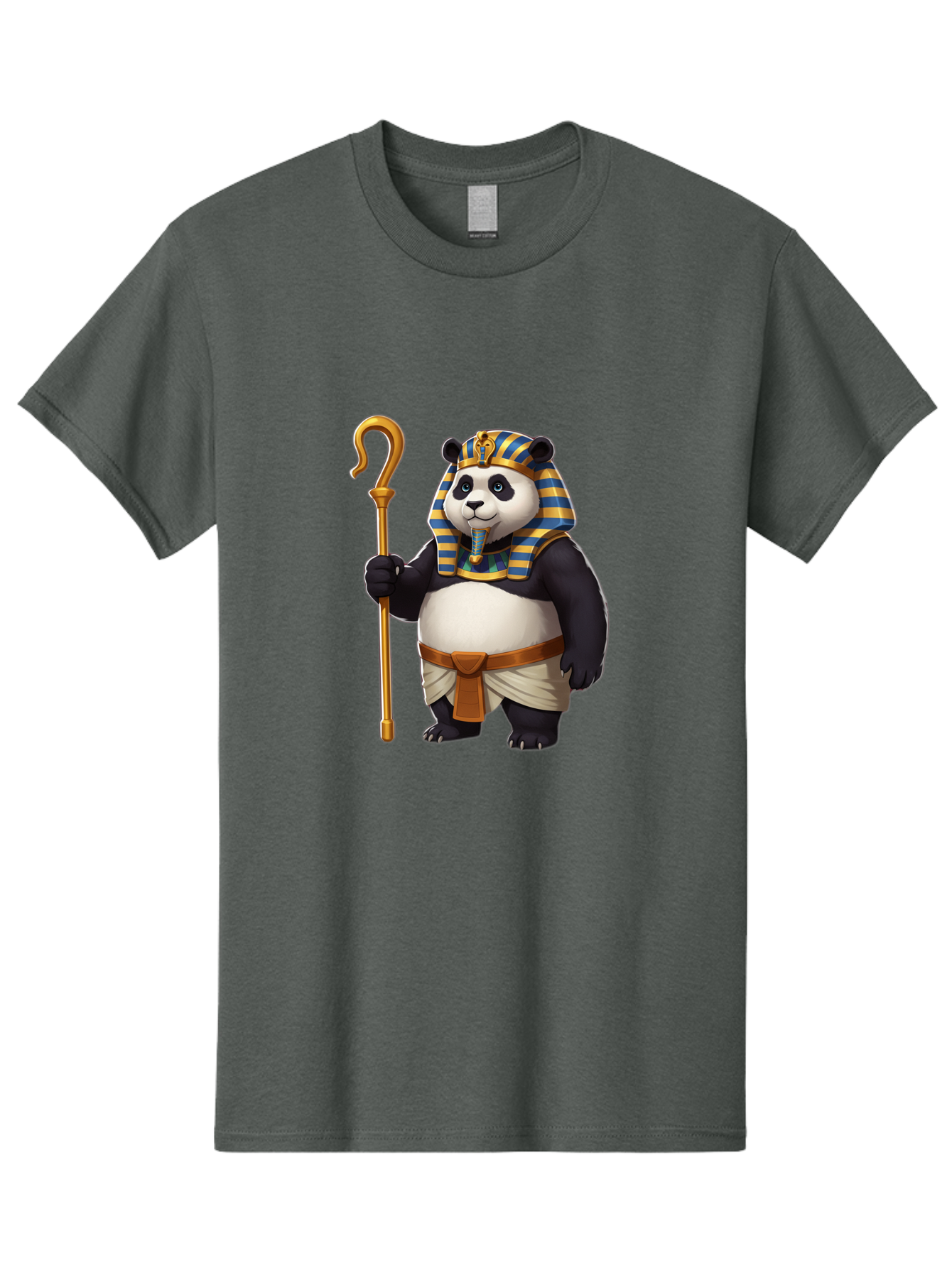 Pharaoh-Panda-1 Men'S Graphic Tee, 100% Cotton, Comfortable Casual Summer Wear, Machine Washable, Vintage Camera, Old Camera, Antique Camera, Black Camera, Classic Photography, Photography Equipment, Nostalgic Device, Film Camera, Camera Art Baf346