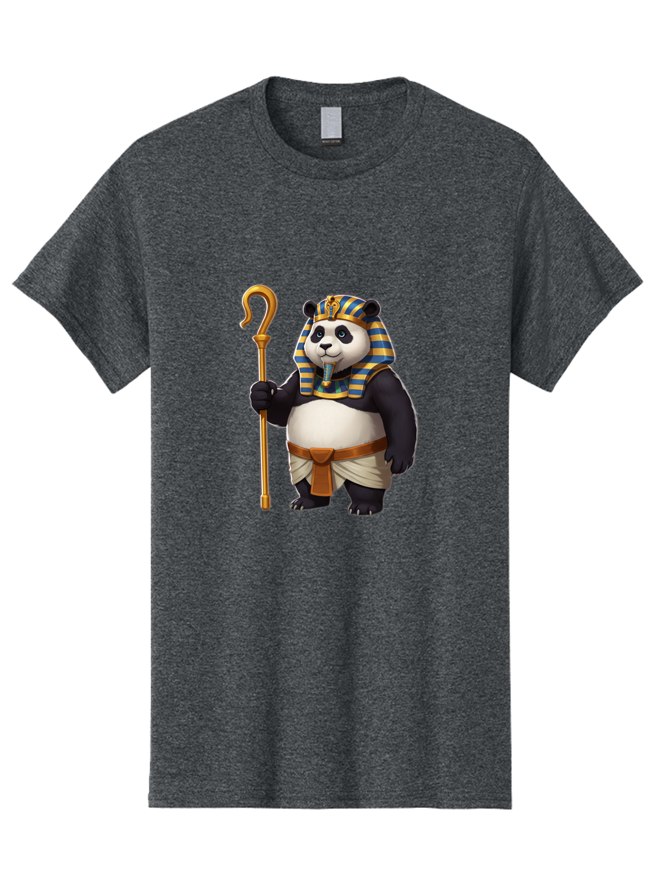 Pharaoh-Panda-1 Men'S Graphic Tee, 100% Cotton, Comfortable Casual Summer Wear, Machine Washable, Vintage Camera, Old Camera, Antique Camera, Black Camera, Classic Photography, Photography Equipment, Nostalgic Device, Film Camera, Camera Art Baf346