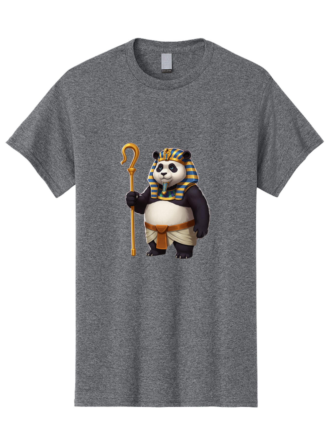 Pharaoh-Panda-1 Men'S Graphic Tee, 100% Cotton, Comfortable Casual Summer Wear, Machine Washable, Vintage Camera, Old Camera, Antique Camera, Black Camera, Classic Photography, Photography Equipment, Nostalgic Device, Film Camera, Camera Art Baf346