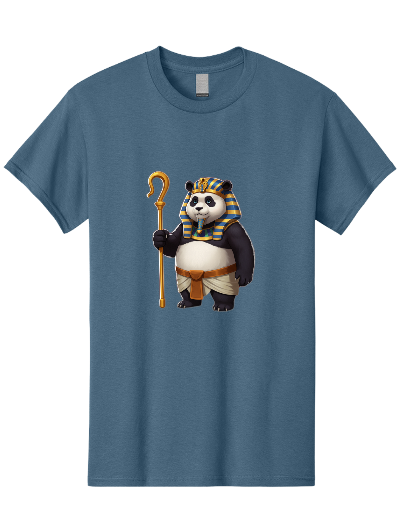 Pharaoh-Panda-1 Men'S Graphic Tee, 100% Cotton, Comfortable Casual Summer Wear, Machine Washable, Vintage Camera, Old Camera, Antique Camera, Black Camera, Classic Photography, Photography Equipment, Nostalgic Device, Film Camera, Camera Art Baf346