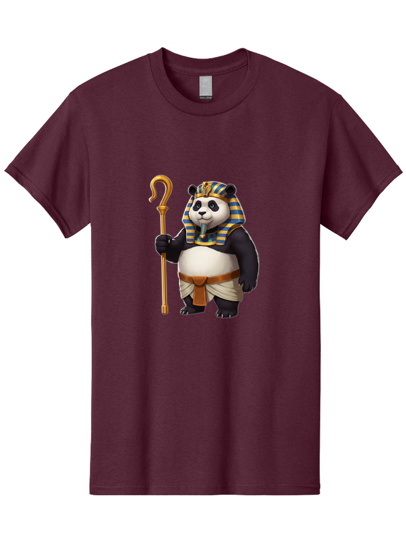 Pharaoh-Panda-1 Men'S Graphic Tee, 100% Cotton, Comfortable Casual Summer Wear, Machine Washable, Vintage Camera, Old Camera, Antique Camera, Black Camera, Classic Photography, Photography Equipment, Nostalgic Device, Film Camera, Camera Art Baf346