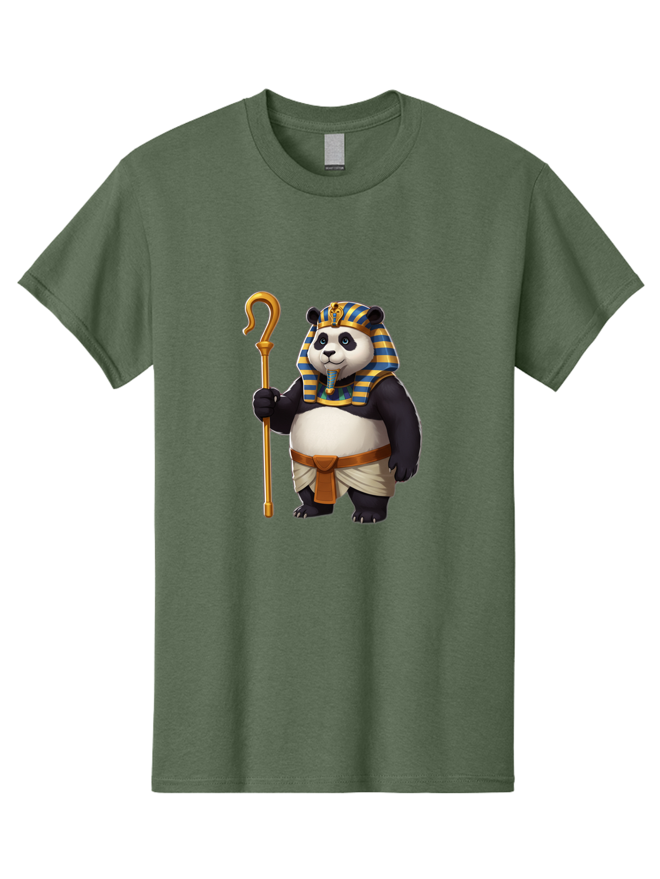 Pharaoh-Panda-1 Men'S Graphic Tee, 100% Cotton, Comfortable Casual Summer Wear, Machine Washable, Vintage Camera, Old Camera, Antique Camera, Black Camera, Classic Photography, Photography Equipment, Nostalgic Device, Film Camera, Camera Art Baf346