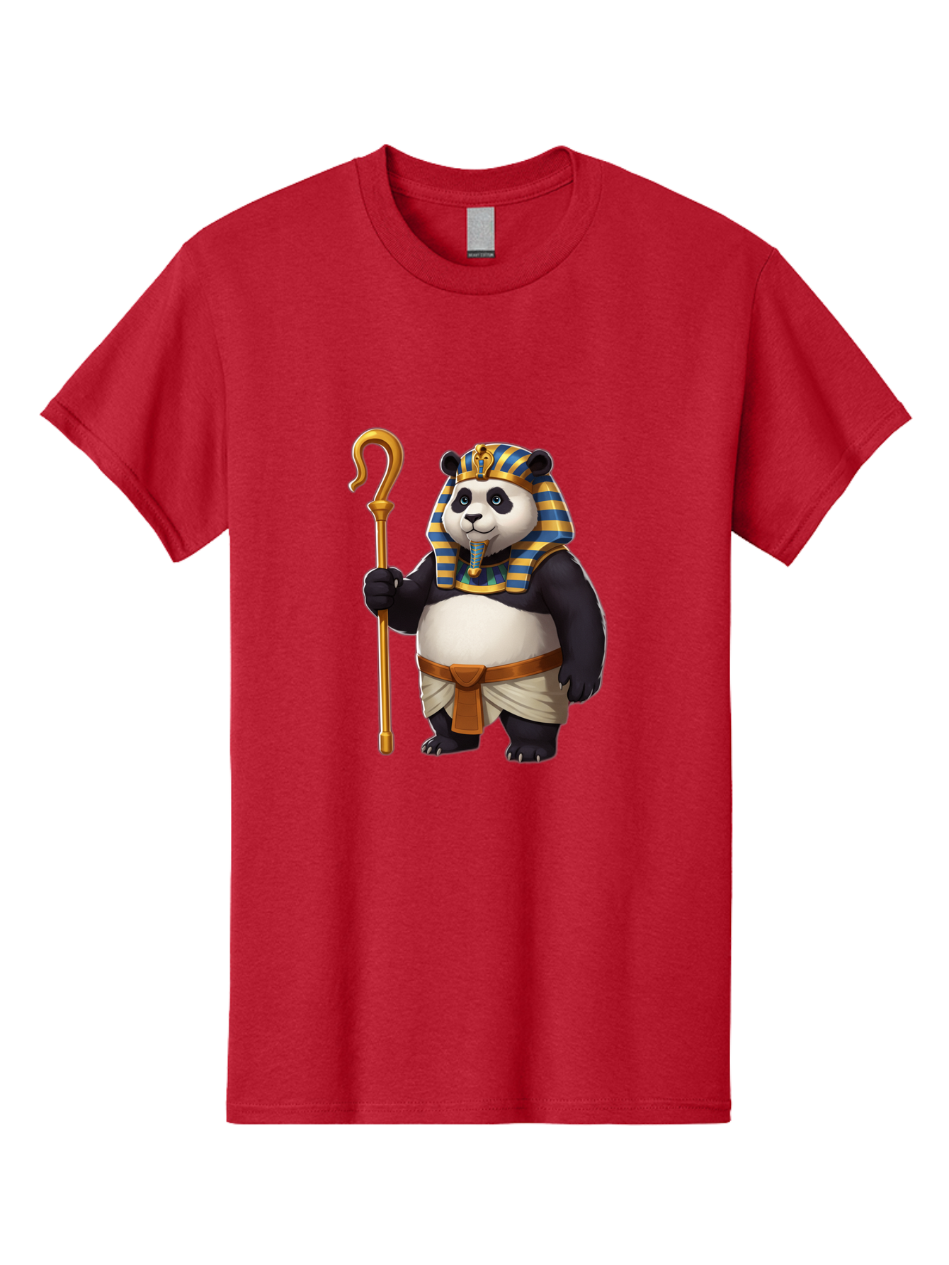Pharaoh-Panda-1 Men'S Graphic Tee, 100% Cotton, Comfortable Casual Summer Wear, Machine Washable, Vintage Camera, Old Camera, Antique Camera, Black Camera, Classic Photography, Photography Equipment, Nostalgic Device, Film Camera, Camera Art Baf346