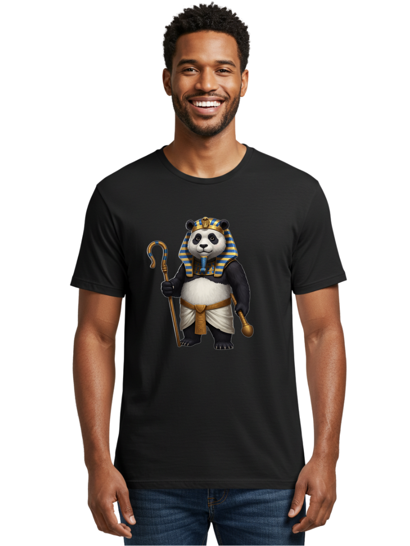 Pharaoh-Panda Men'S Graphic Tee, 100% Cotton, Comfortable Casual Summer Wear, Machine Washable, Vintage Camera, Old Camera, Antique Camera, Black Camera, Classic Photography, Photography Equipment, Nostalgic Device, Film Camera, Camera Art Baf347