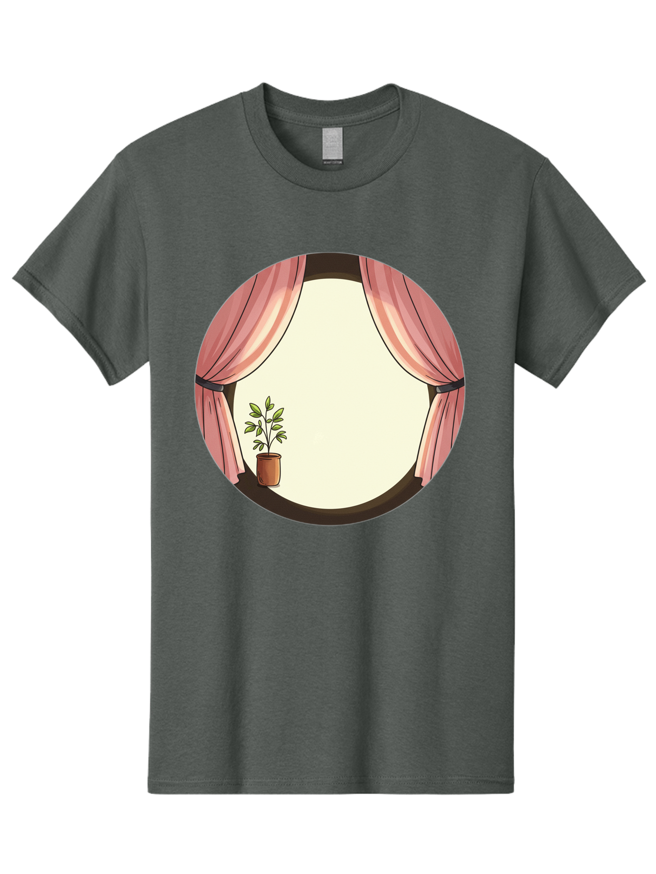 Pink-Curtain-Potted-Plant Men'S Graphic Tee, 100% Cotton, Comfortable Casual Summer Wear, Machine Washable, Vintage Camera, Old Camera, Antique Camera, Black Camera, Classic Photography, Photography Equipment, Nostalgic Device, Film Camera, Baf350