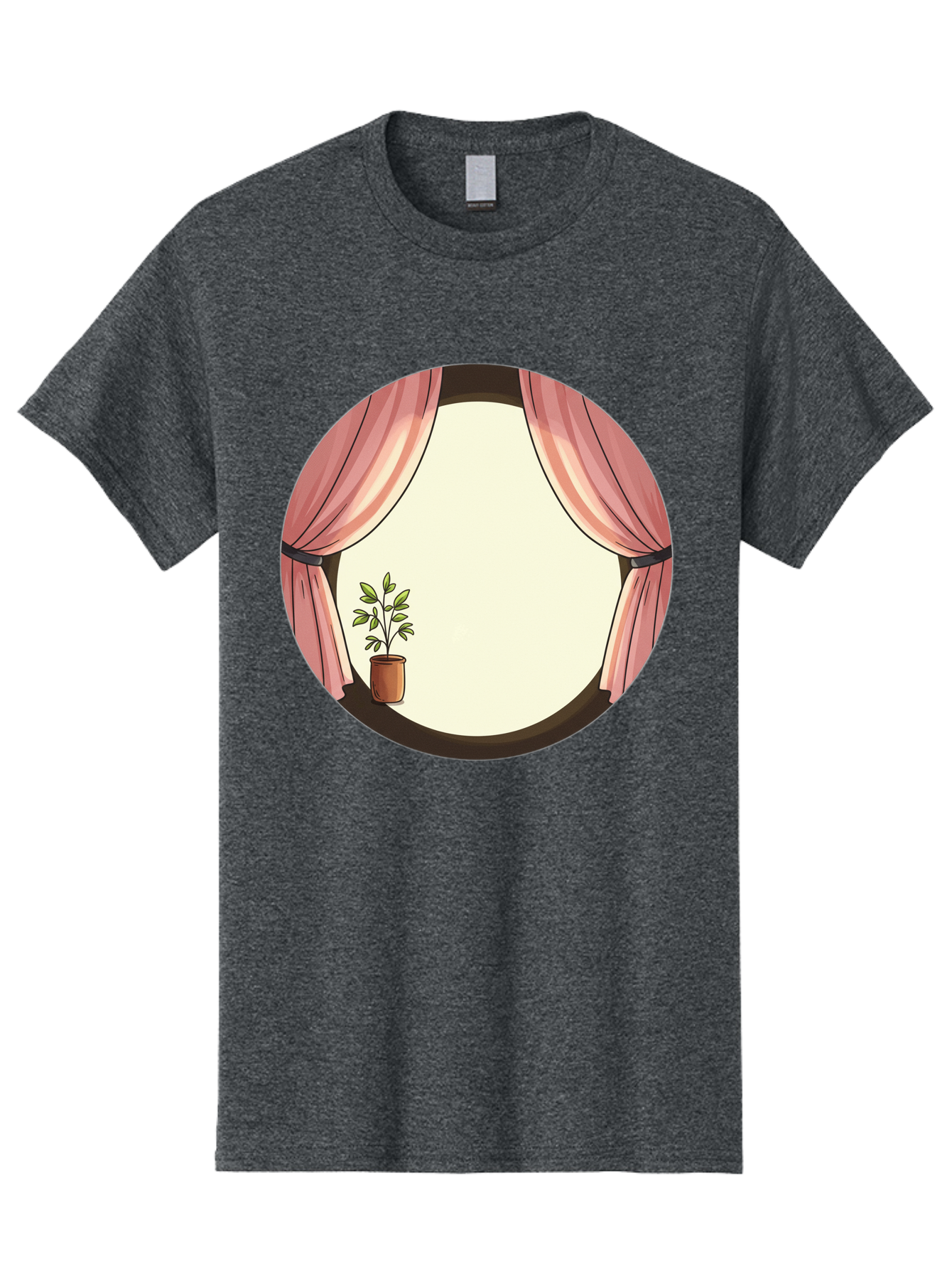 Pink-Curtain-Potted-Plant Men'S Graphic Tee, 100% Cotton, Comfortable Casual Summer Wear, Machine Washable, Vintage Camera, Old Camera, Antique Camera, Black Camera, Classic Photography, Photography Equipment, Nostalgic Device, Film Camera, Baf350