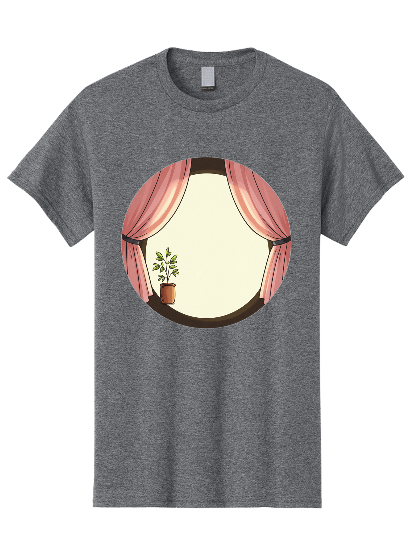 Pink-Curtain-Potted-Plant Men'S Graphic Tee, 100% Cotton, Comfortable Casual Summer Wear, Machine Washable, Vintage Camera, Old Camera, Antique Camera, Black Camera, Classic Photography, Photography Equipment, Nostalgic Device, Film Camera, Baf350