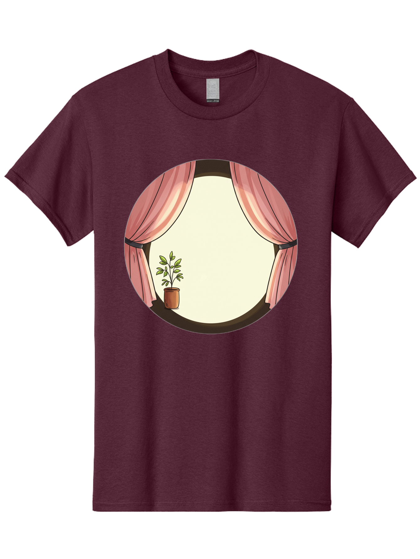 Pink-Curtain-Potted-Plant Men'S Graphic Tee, 100% Cotton, Comfortable Casual Summer Wear, Machine Washable, Vintage Camera, Old Camera, Antique Camera, Black Camera, Classic Photography, Photography Equipment, Nostalgic Device, Film Camera, Baf350