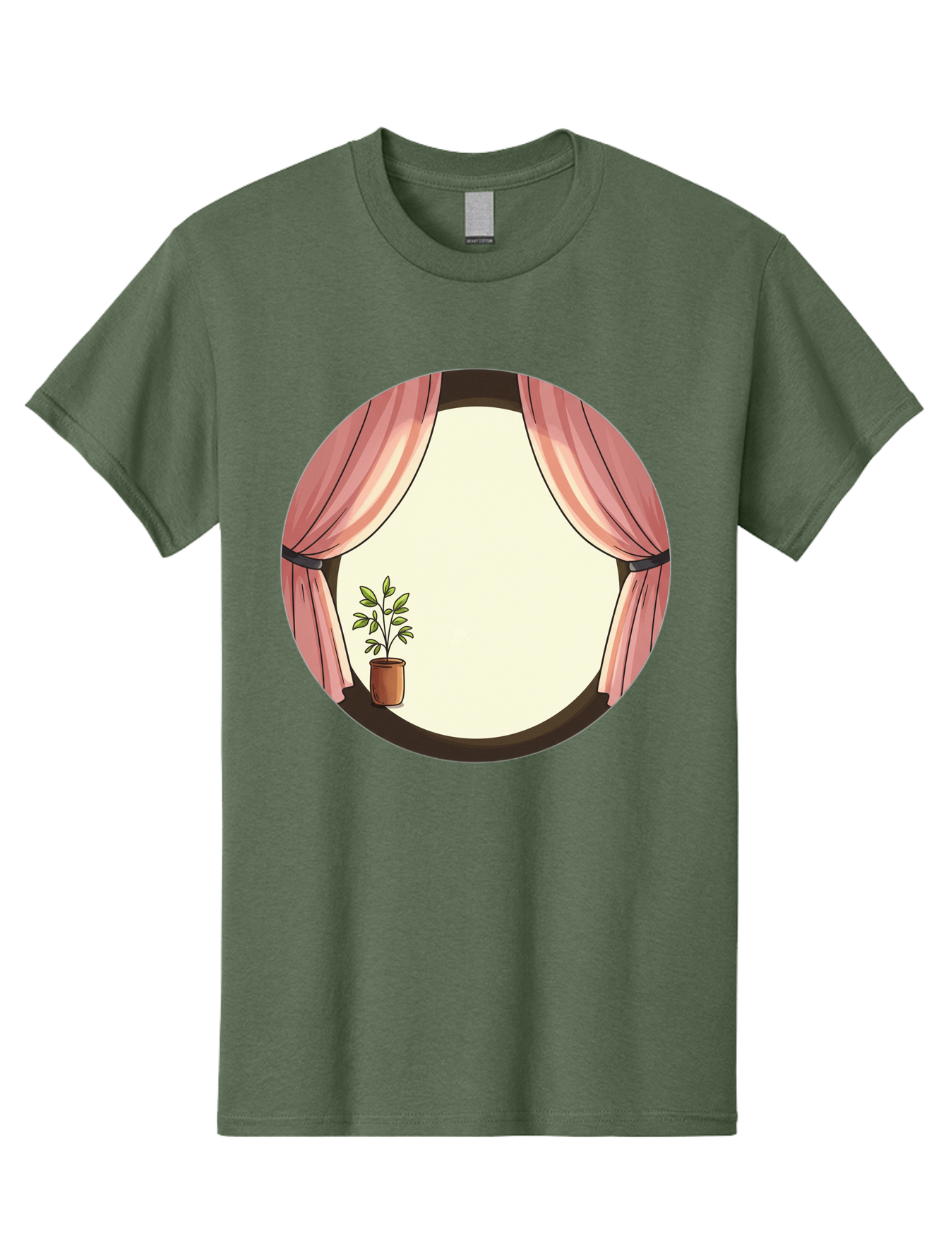Pink-Curtain-Potted-Plant Men'S Graphic Tee, 100% Cotton, Comfortable Casual Summer Wear, Machine Washable, Vintage Camera, Old Camera, Antique Camera, Black Camera, Classic Photography, Photography Equipment, Nostalgic Device, Film Camera, Baf350