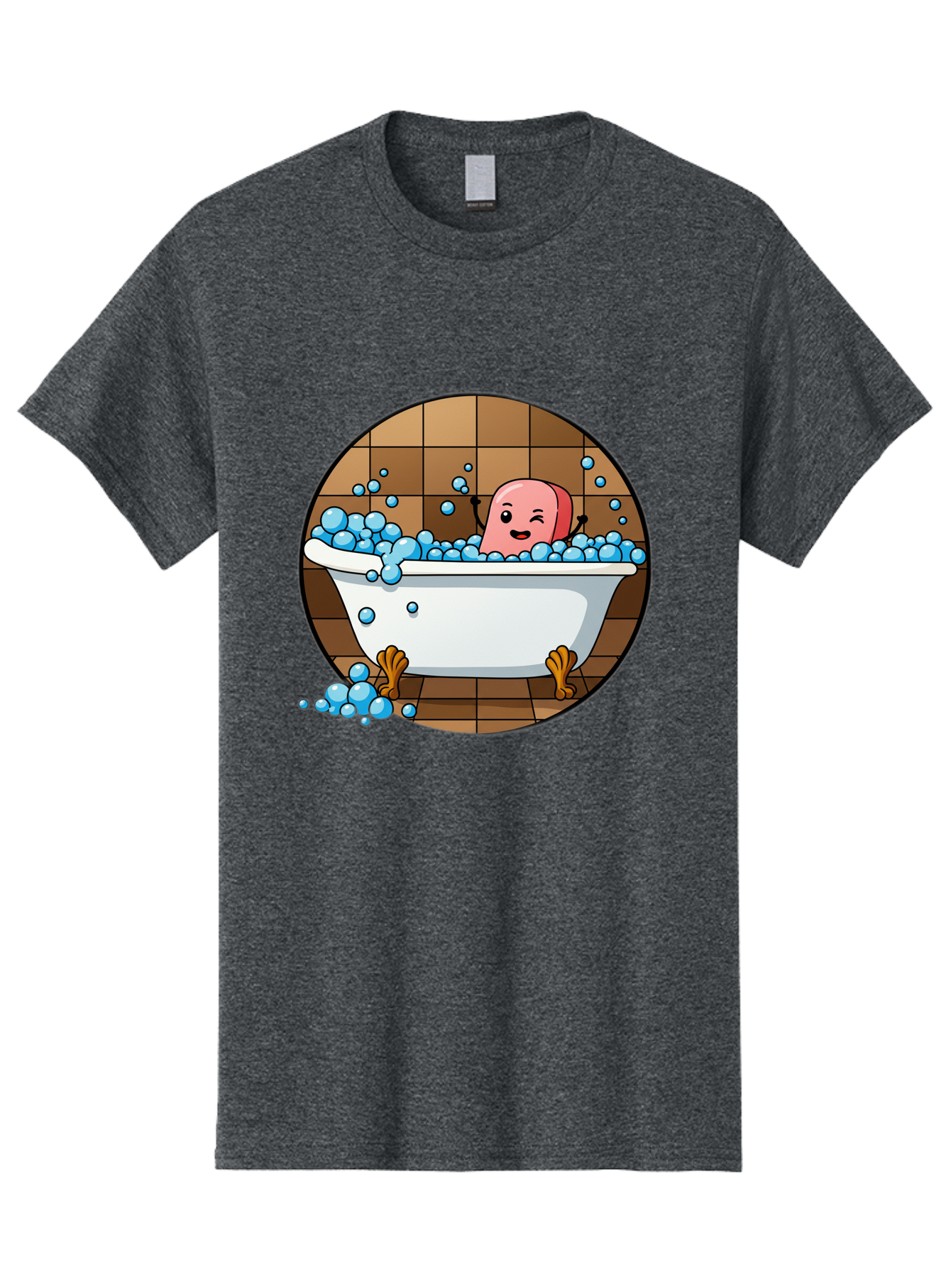Pink-Head-In-White-Bathtub Men'S Graphic Tee, 100% Cotton, Comfortable Casual Summer Wear, Machine Washable, Vintage Camera, Old Camera, Antique Camera, Black Camera, Classic Photography, Photography Equipment, Nostalgic Device, Film Camera, Baf352