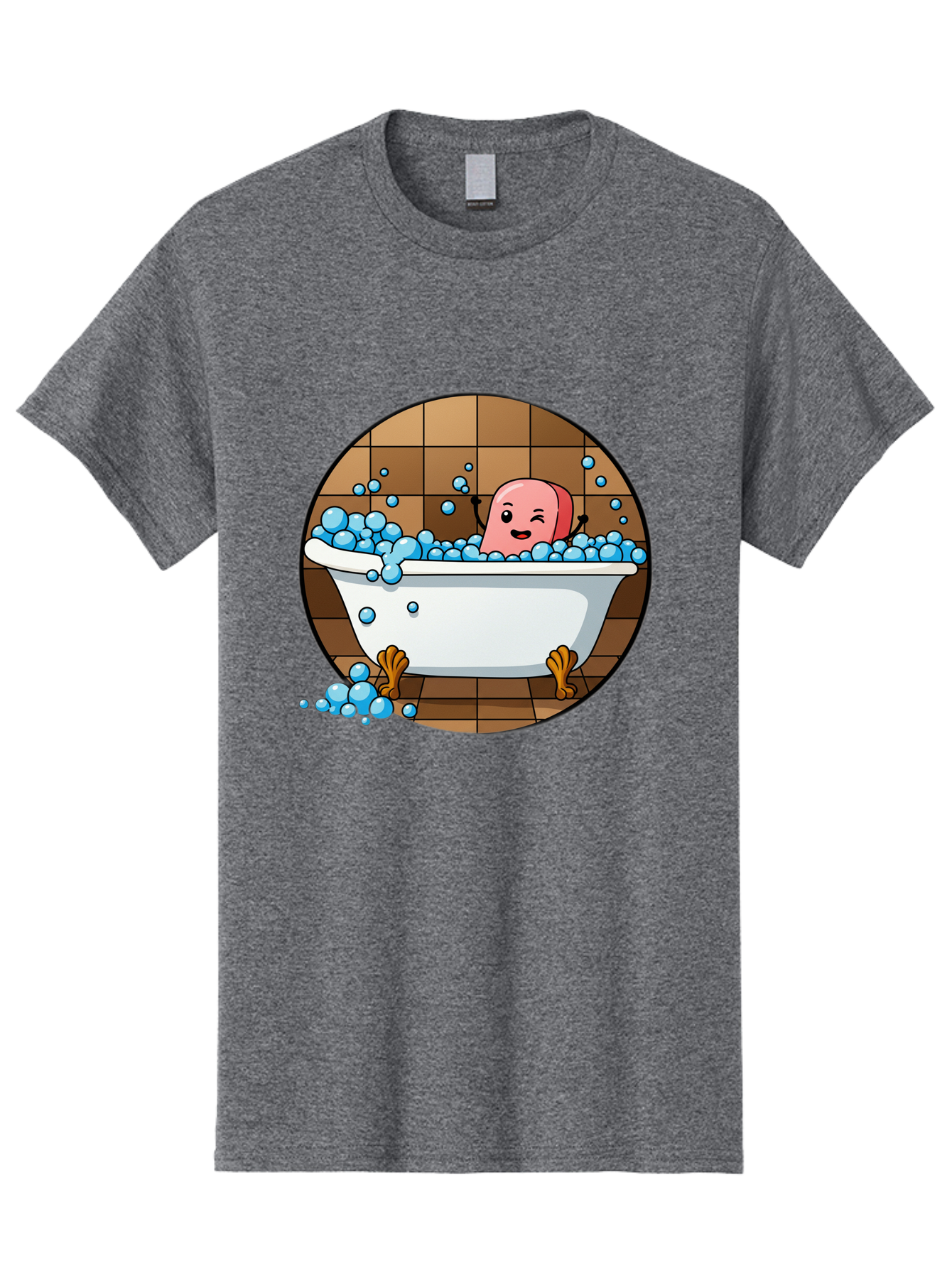 Pink-Head-In-White-Bathtub Men'S Graphic Tee, 100% Cotton, Comfortable Casual Summer Wear, Machine Washable, Vintage Camera, Old Camera, Antique Camera, Black Camera, Classic Photography, Photography Equipment, Nostalgic Device, Film Camera, Baf352