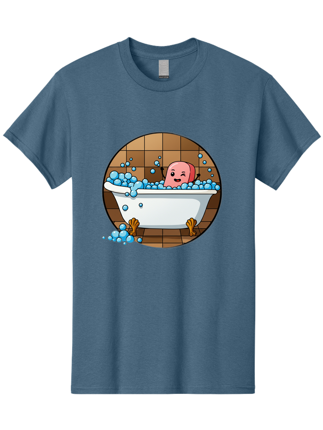 Pink-Head-In-White-Bathtub Men'S Graphic Tee, 100% Cotton, Comfortable Casual Summer Wear, Machine Washable, Vintage Camera, Old Camera, Antique Camera, Black Camera, Classic Photography, Photography Equipment, Nostalgic Device, Film Camera, Baf352