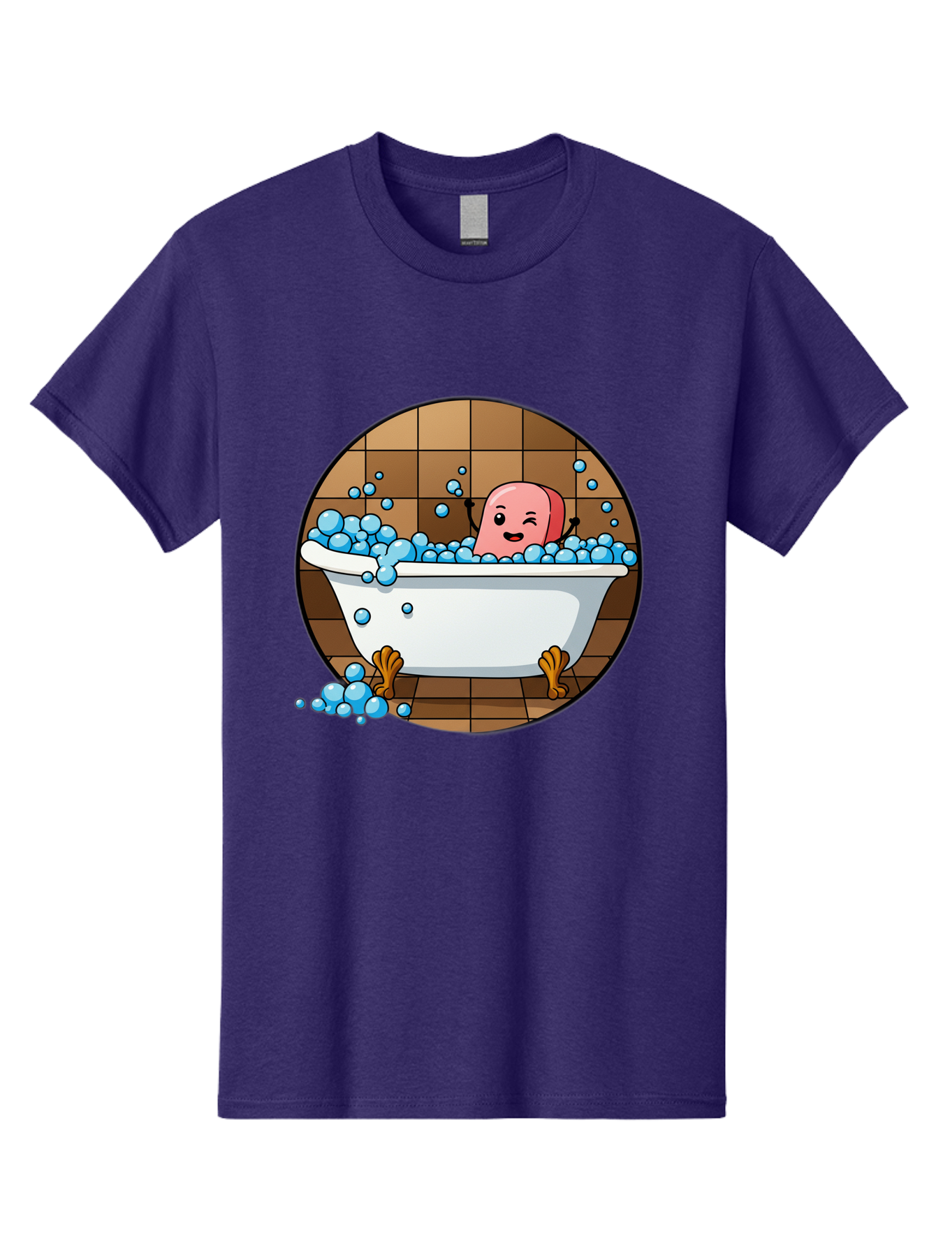Pink-Head-In-White-Bathtub Men'S Graphic Tee, 100% Cotton, Comfortable Casual Summer Wear, Machine Washable, Vintage Camera, Old Camera, Antique Camera, Black Camera, Classic Photography, Photography Equipment, Nostalgic Device, Film Camera, Baf352