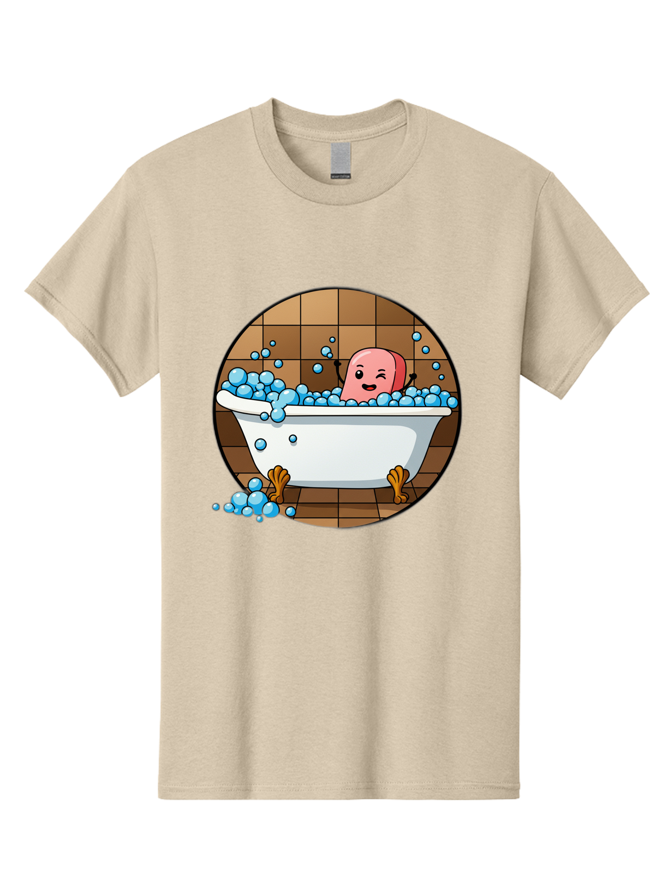 Pink-Head-In-White-Bathtub Men'S Graphic Tee, 100% Cotton, Comfortable Casual Summer Wear, Machine Washable, Vintage Camera, Old Camera, Antique Camera, Black Camera, Classic Photography, Photography Equipment, Nostalgic Device, Film Camera, Baf352
