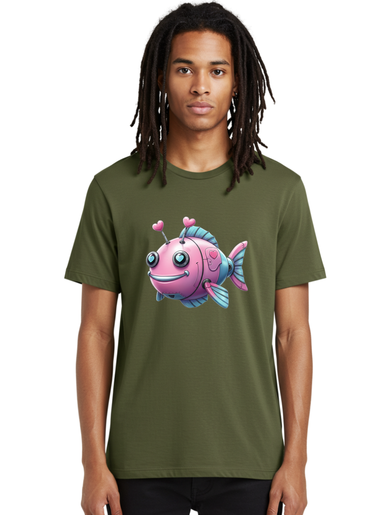 Pink-Robot-Fish Men'S Graphic Tee, 100% Cotton, Comfortable Casual Summer Wear, Machine Washable, Vintage Camera, Old Camera, Antique Camera, Black Camera, Classic Photography, Photography Equipment, Nostalgic Device, Film Camera, Camera Art Baf354