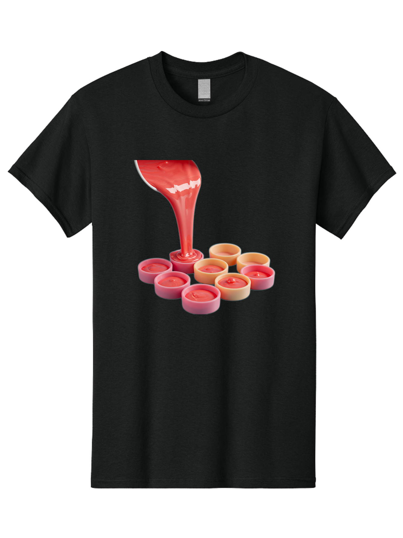 Pink-Sauce-Pouring-Into-Containers Men'S Graphic Tee, 100% Cotton, Comfortable Casual Summer Wear, Machine Washable, Vintage Camera, Old Camera, Antique Camera, Black Camera, Classic Photography, Photography Equipment, Nostalgic Device, Baf355