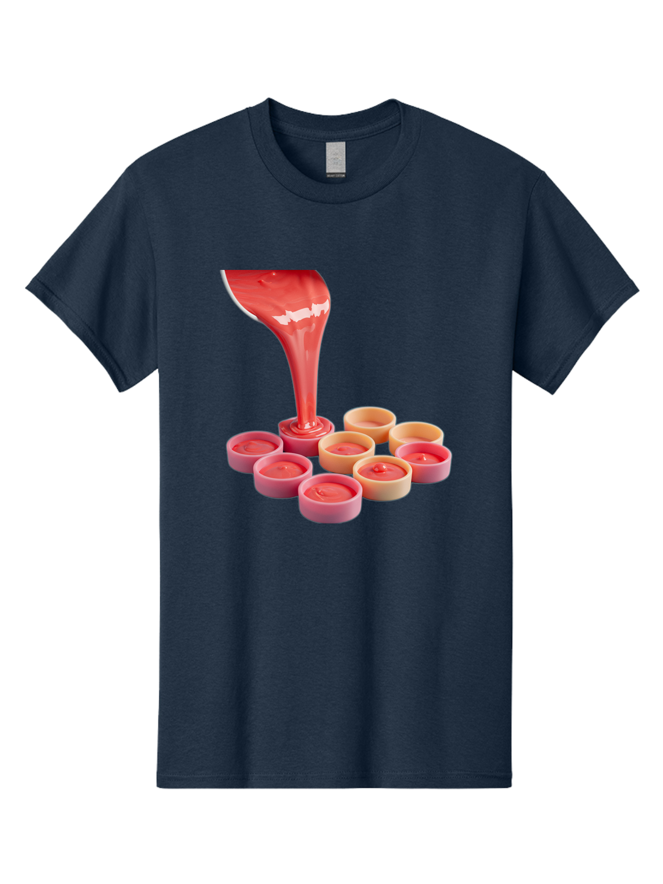 Pink-Sauce-Pouring-Into-Containers Men'S Graphic Tee, 100% Cotton, Comfortable Casual Summer Wear, Machine Washable, Vintage Camera, Old Camera, Antique Camera, Black Camera, Classic Photography, Photography Equipment, Nostalgic Device, Baf355