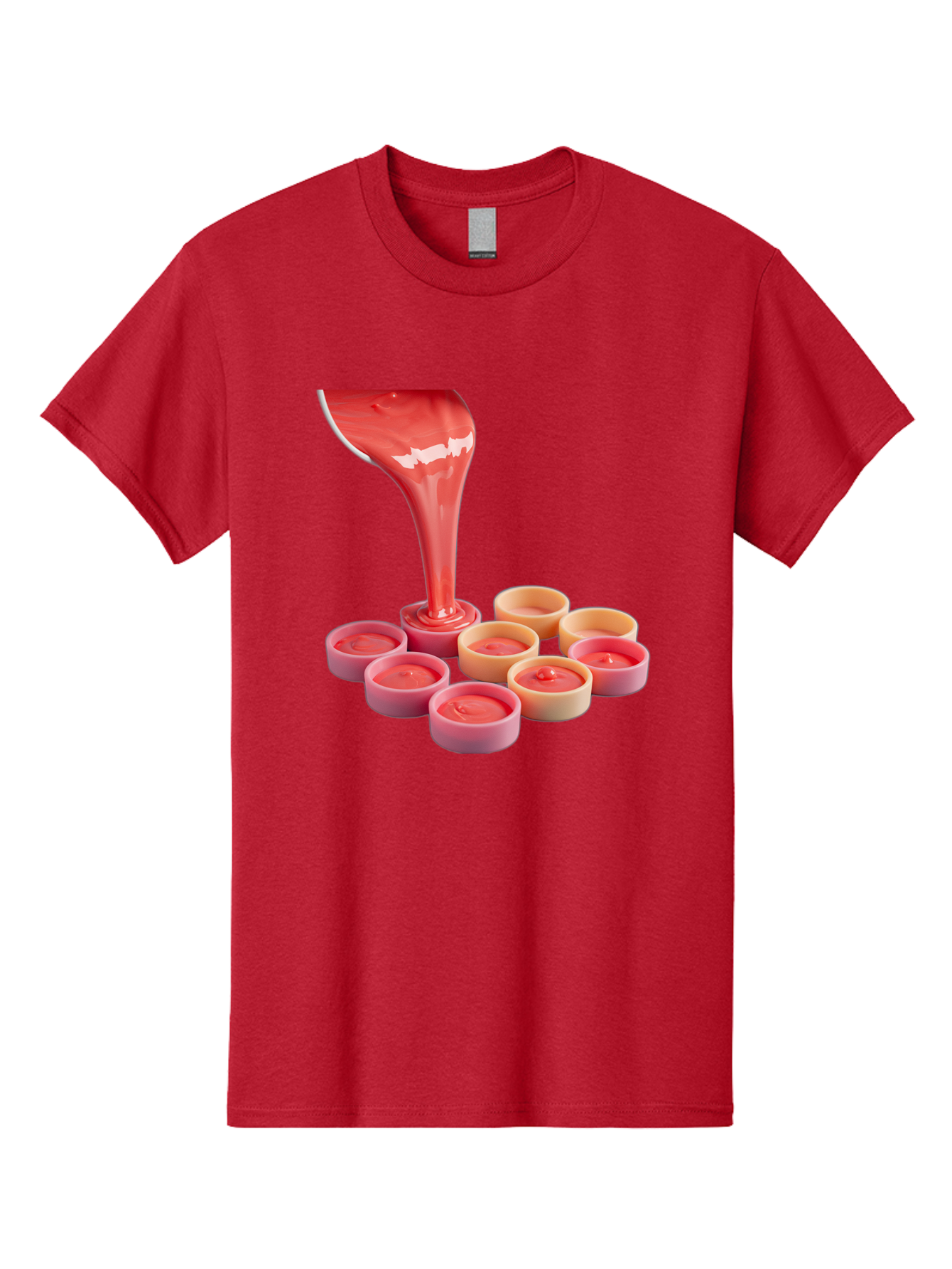 Pink-Sauce-Pouring-Into-Containers Men'S Graphic Tee, 100% Cotton, Comfortable Casual Summer Wear, Machine Washable, Vintage Camera, Old Camera, Antique Camera, Black Camera, Classic Photography, Photography Equipment, Nostalgic Device, Baf355
