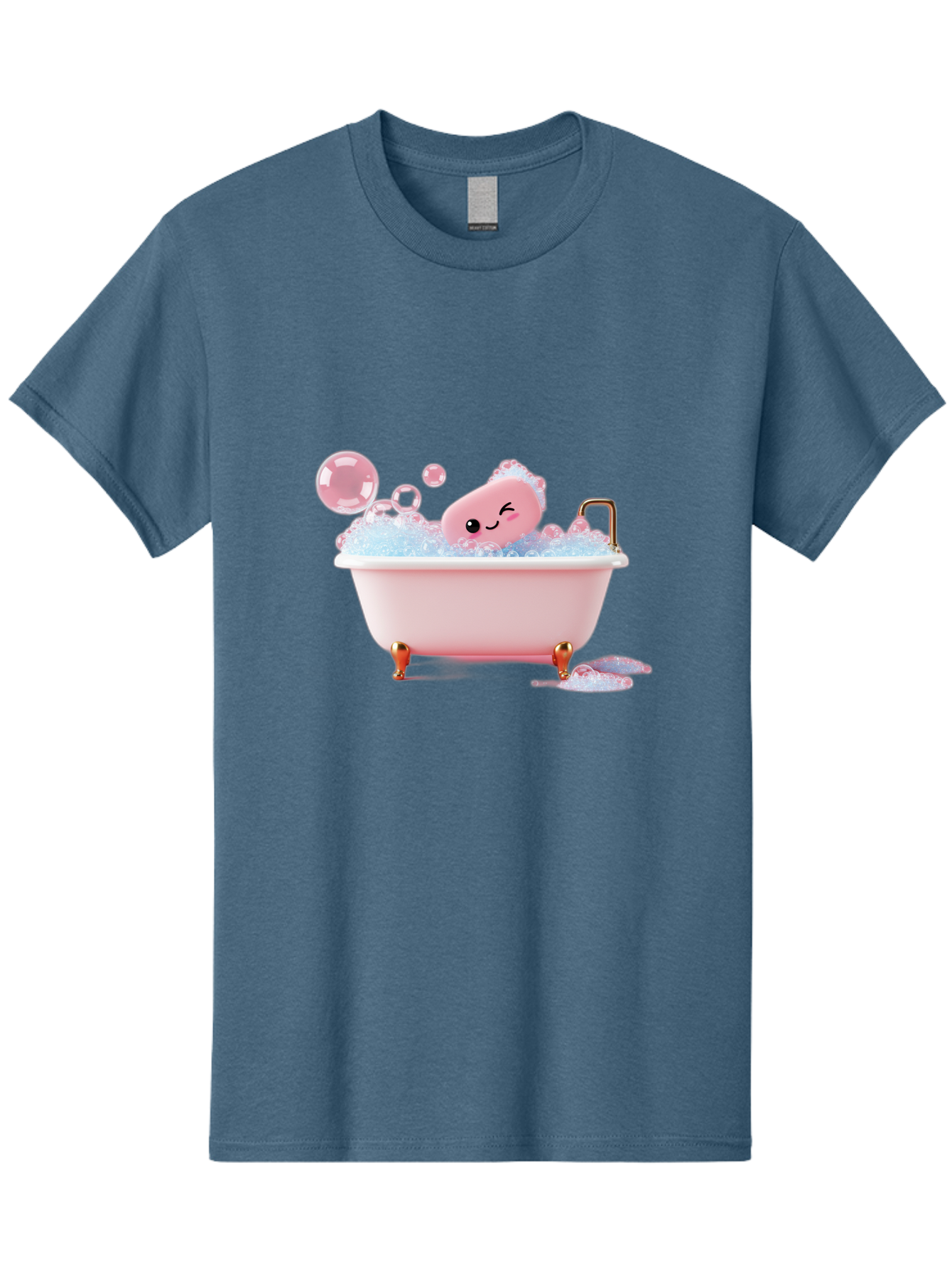 Pink-Soap-Character-In-Bathtub Men'S Graphic Tee, 100% Cotton, Comfortable Casual Summer Wear, Machine Washable, Vintage Camera, Old Camera, Antique Camera, Black Camera, Classic Photography, Photography Equipment, Nostalgic Device, Baf357