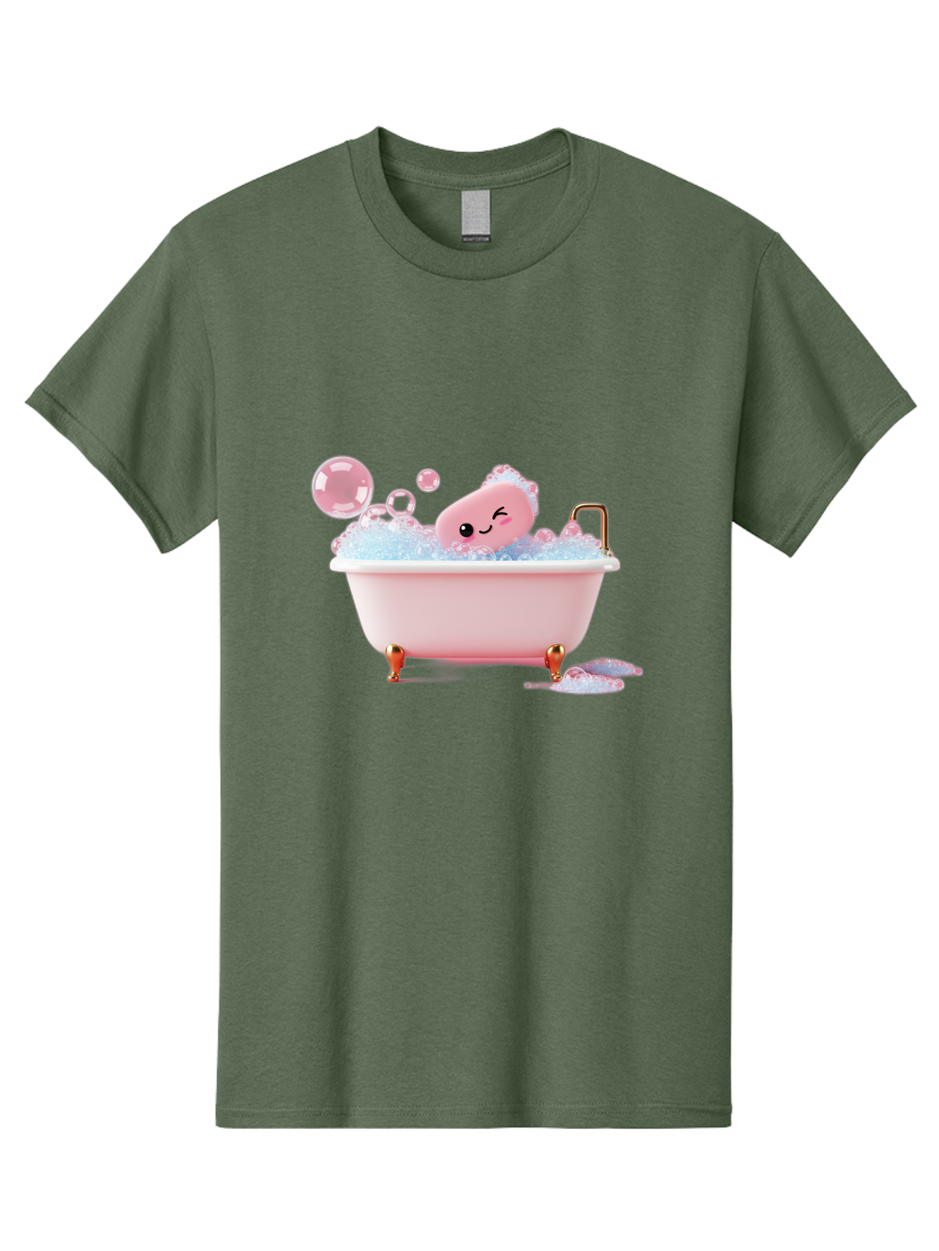 Pink-Soap-Character-In-Bathtub Men'S Graphic Tee, 100% Cotton, Comfortable Casual Summer Wear, Machine Washable, Vintage Camera, Old Camera, Antique Camera, Black Camera, Classic Photography, Photography Equipment, Nostalgic Device, Baf357