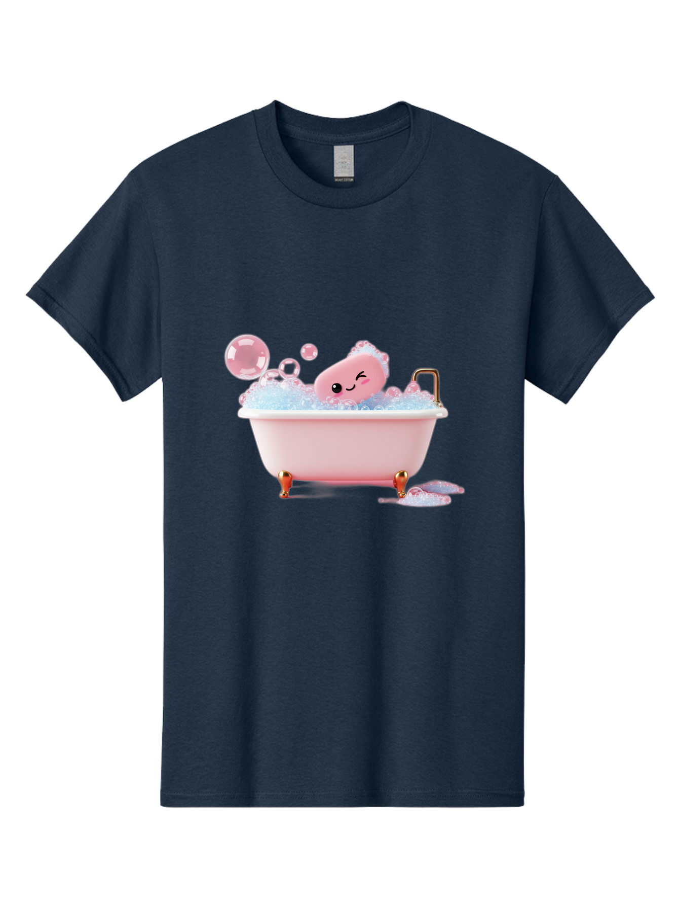 Pink-Soap-Character-In-Bathtub Men'S Graphic Tee, 100% Cotton, Comfortable Casual Summer Wear, Machine Washable, Vintage Camera, Old Camera, Antique Camera, Black Camera, Classic Photography, Photography Equipment, Nostalgic Device, Baf357