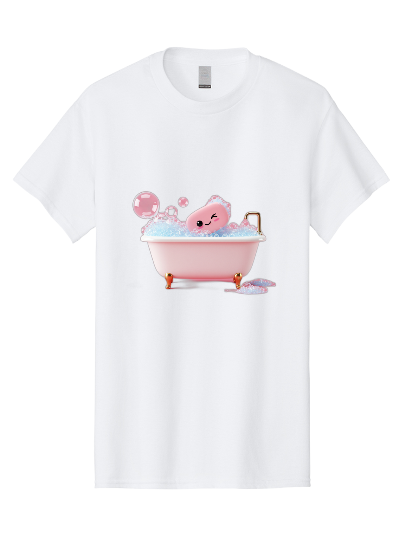 Pink-Soap-Character-In-Bathtub Men'S Graphic Tee, 100% Cotton, Comfortable Casual Summer Wear, Machine Washable, Vintage Camera, Old Camera, Antique Camera, Black Camera, Classic Photography, Photography Equipment, Nostalgic Device, Baf357