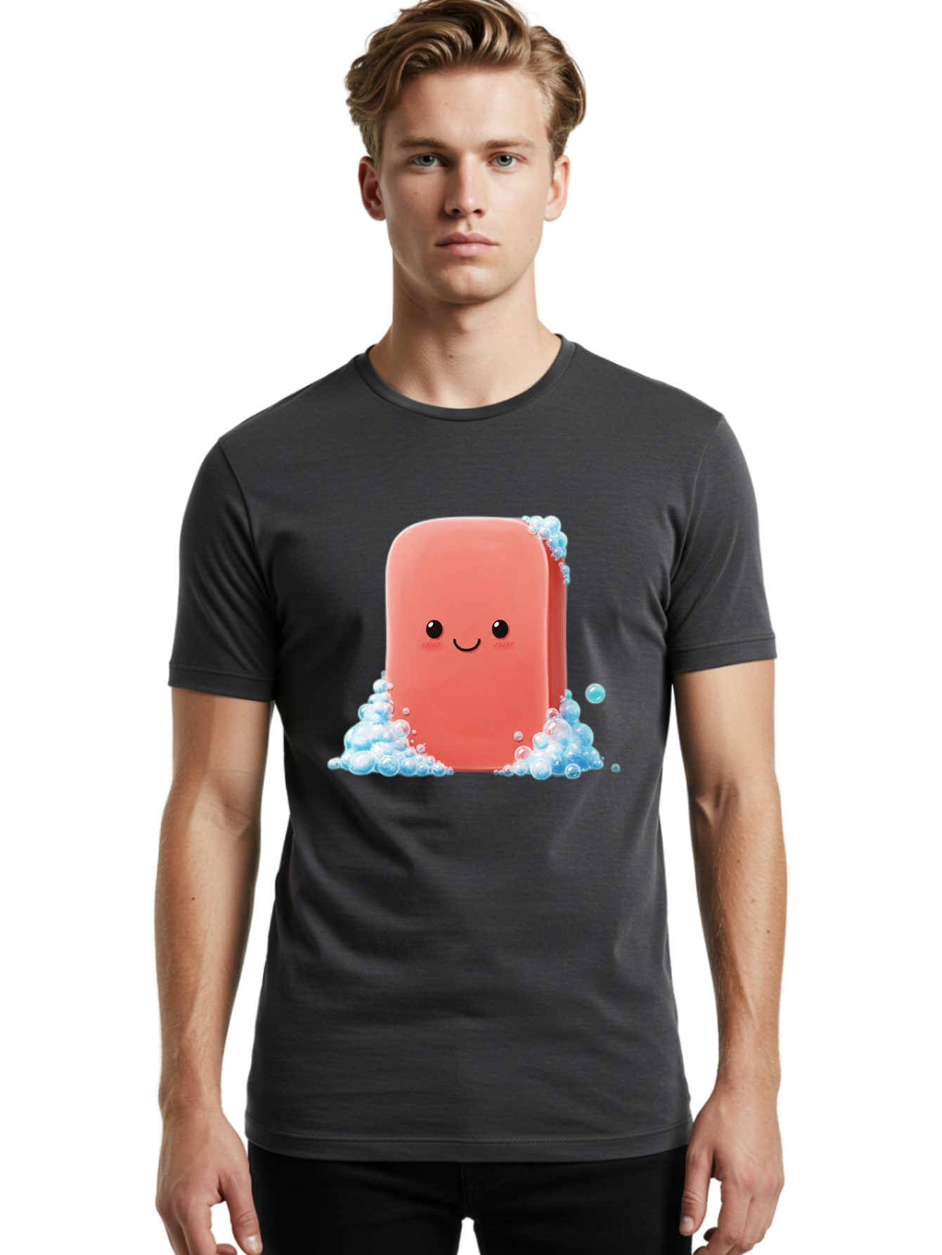 Pink-Soap Men'S Graphic Tee, 100% Cotton, Comfortable Casual Summer Wear, Machine Washable, Vintage Camera, Old Camera, Antique Camera, Black Camera, Classic Photography, Photography Equipment, Nostalgic Device, Film Camera, Camera Art Baf358