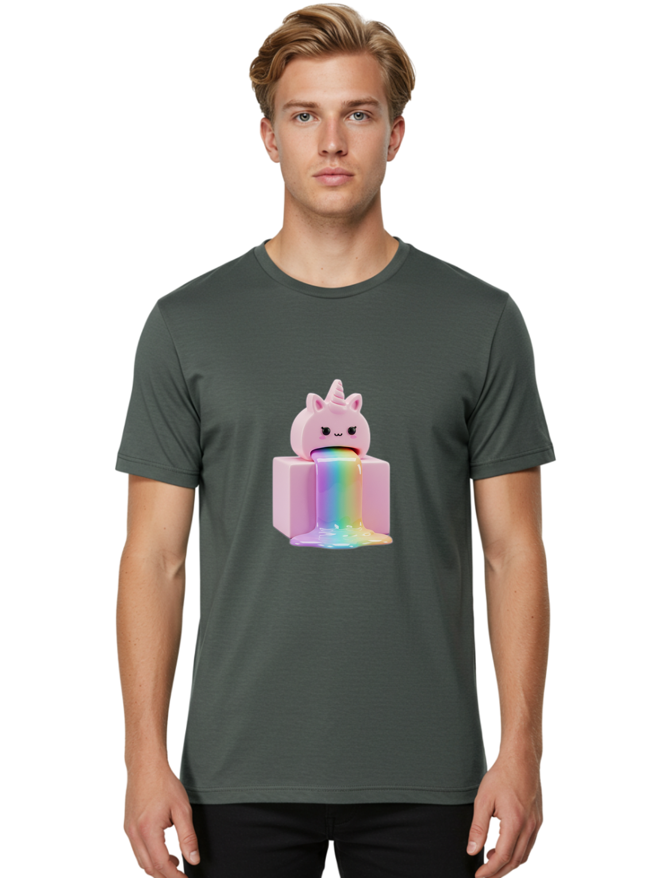 Pink-Unicorn-Figurine Men'S Graphic Tee, 100% Cotton, Comfortable Casual Summer Wear, Machine Washable, Vintage Camera, Old Camera, Antique Camera, Black Camera, Classic Photography, Photography Equipment, Nostalgic Device, Film Camera, Baf359
