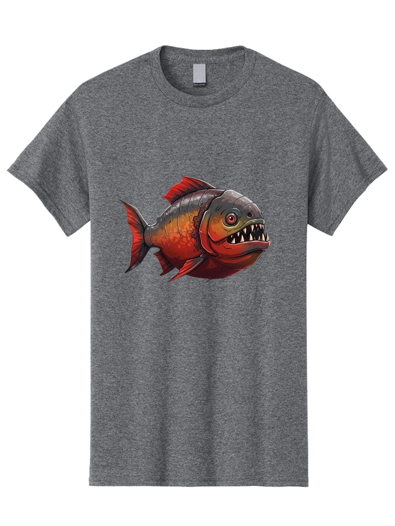 Piranha Men'S Graphic Tee, 100% Cotton, Comfortable Casual Summer Wear, Machine Washable, Vintage Camera, Old Camera, Antique Camera, Black Camera, Classic Photography, Photography Equipment, Nostalgic Device, Film Camera, Camera Art Baf360