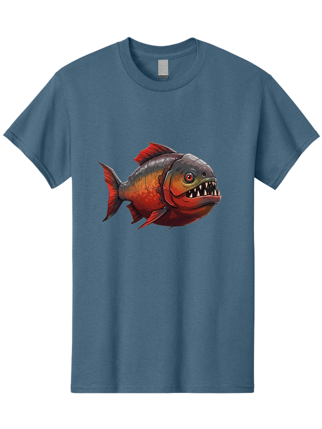 Piranha Men'S Graphic Tee, 100% Cotton, Comfortable Casual Summer Wear, Machine Washable, Vintage Camera, Old Camera, Antique Camera, Black Camera, Classic Photography, Photography Equipment, Nostalgic Device, Film Camera, Camera Art Baf360